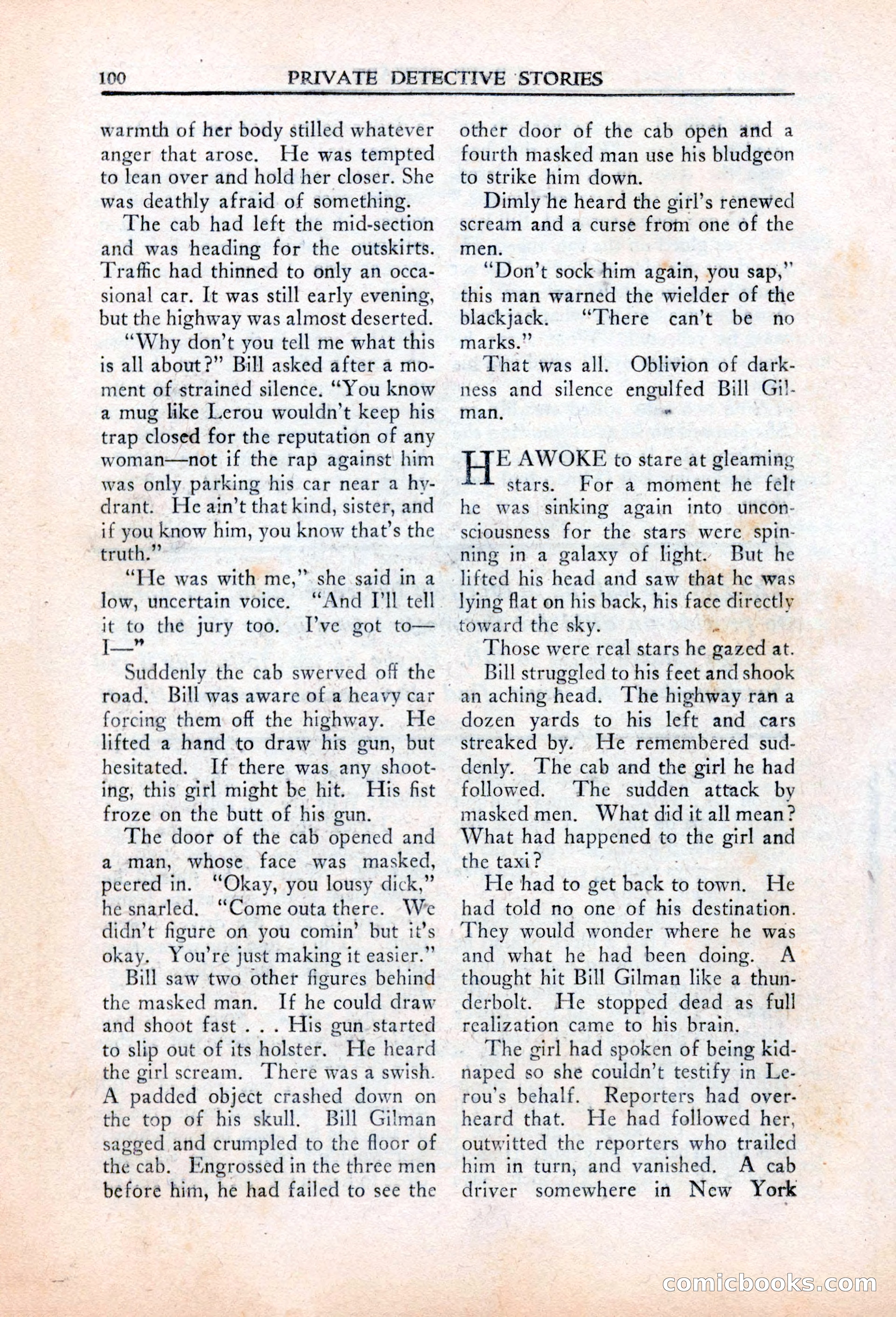 Private Detective Stories, March 1942 — page 102 of 132