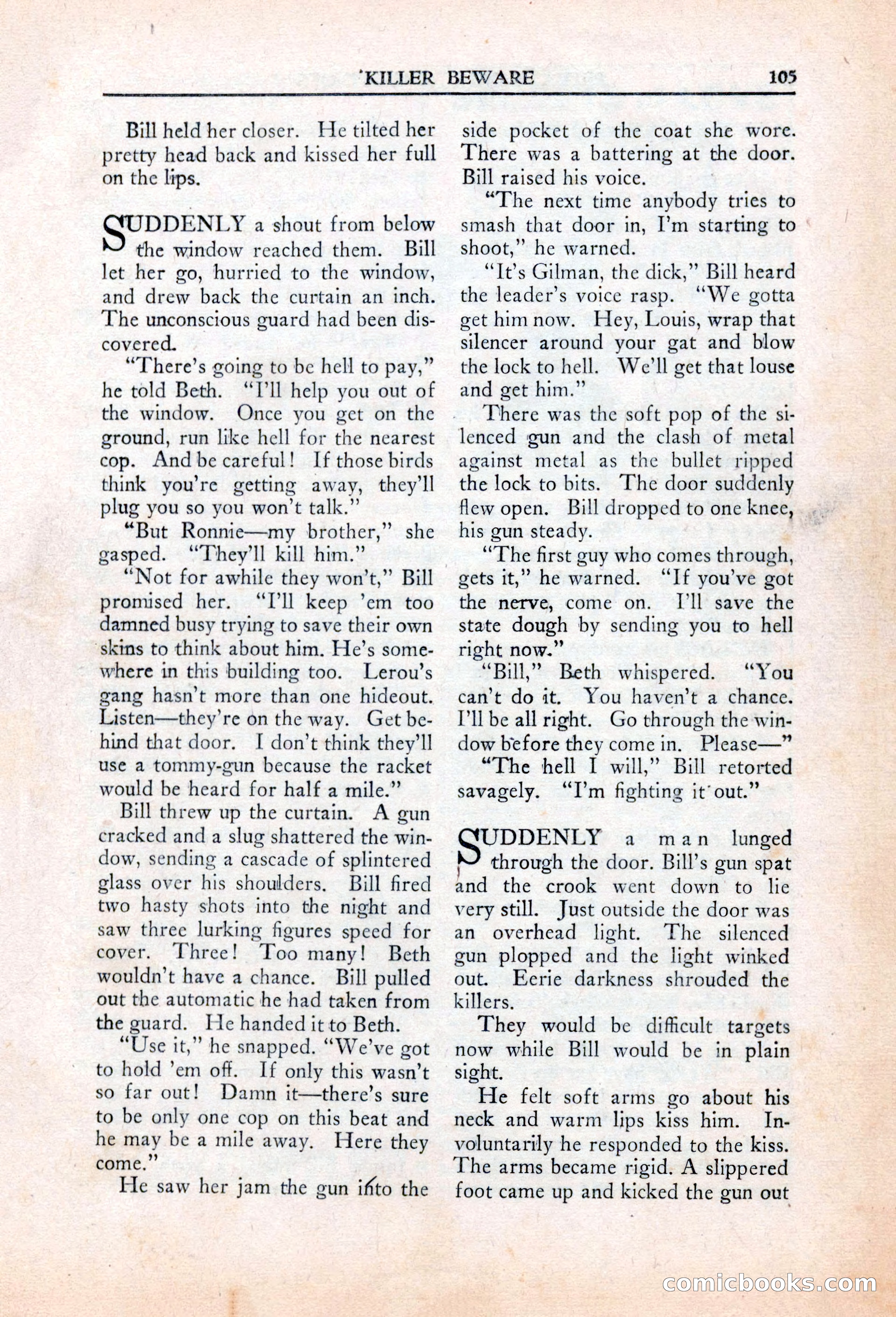 Private Detective Stories, March 1942 — page 107 of 132