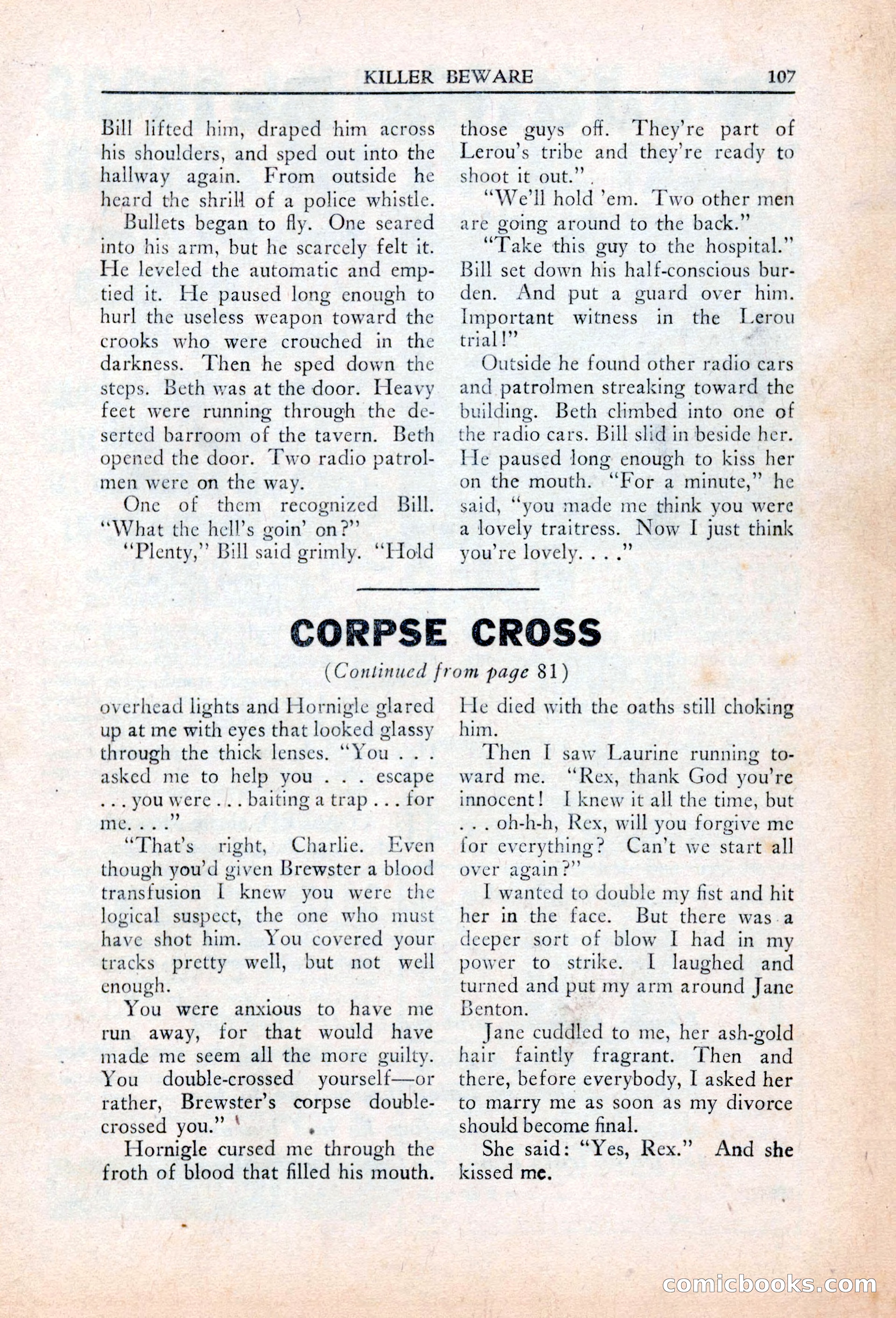 Private Detective Stories, March 1942 — page 109 of 132