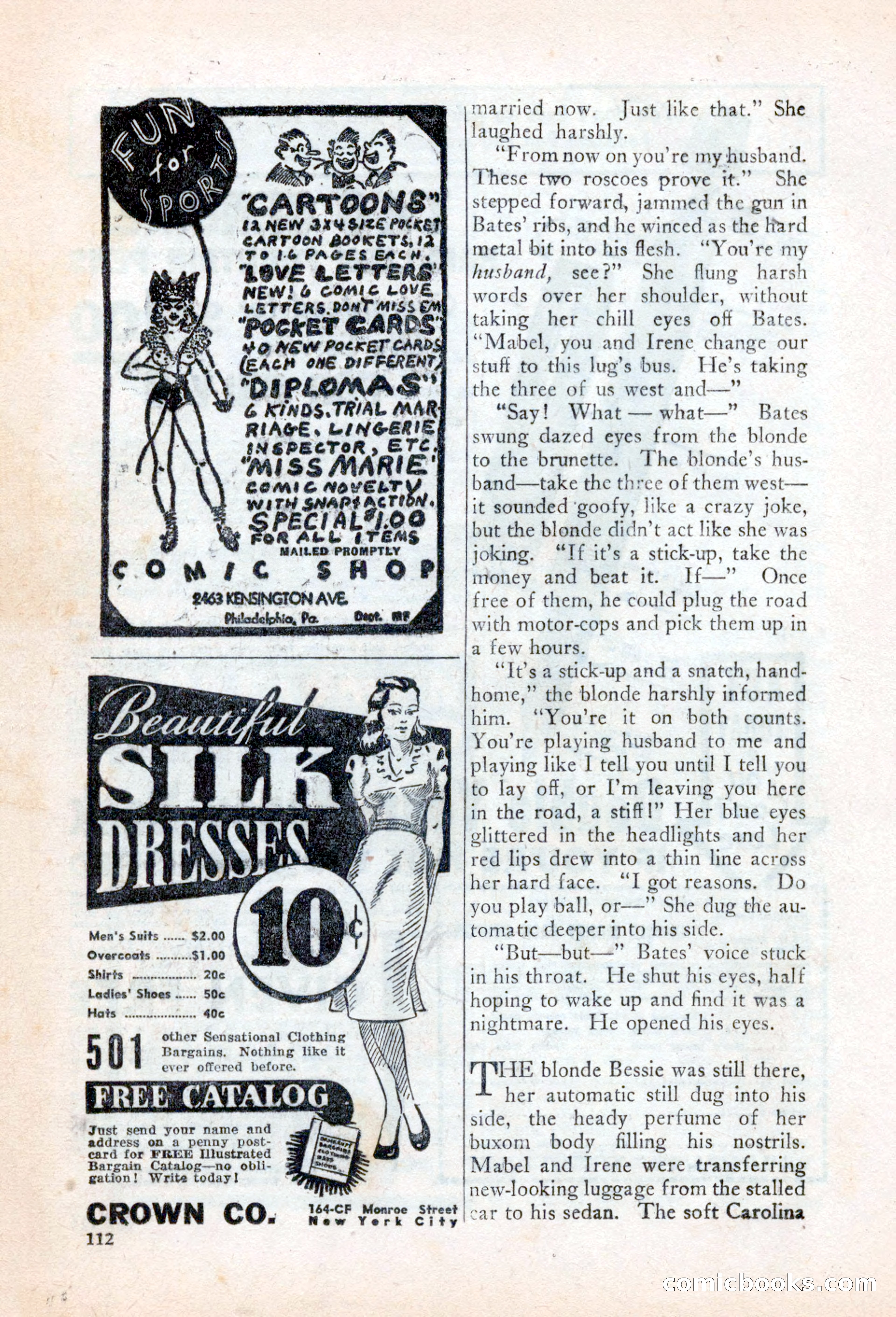Private Detective Stories, March 1942 — page 114 of 132