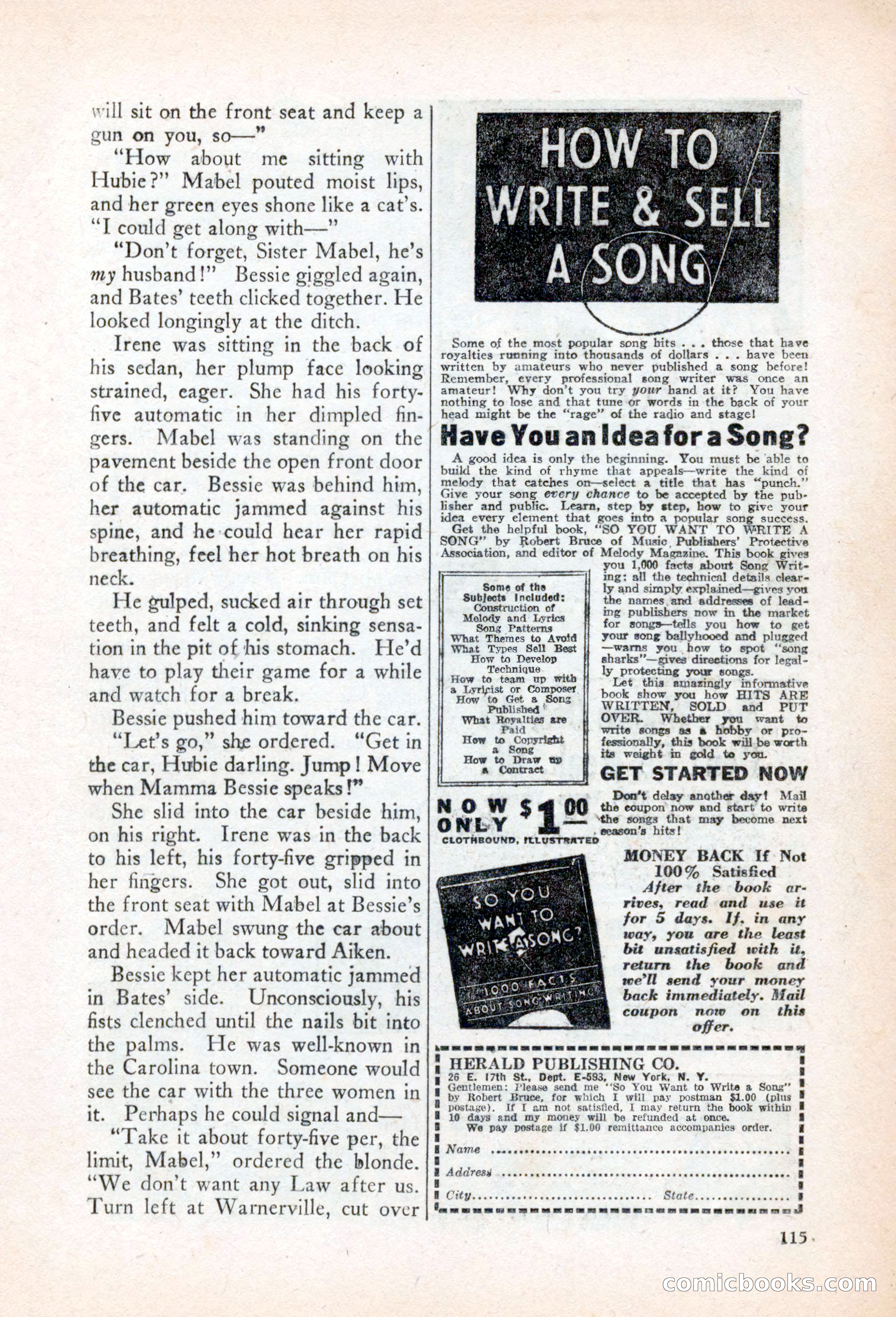 Private Detective Stories, March 1942 — page 117 of 132