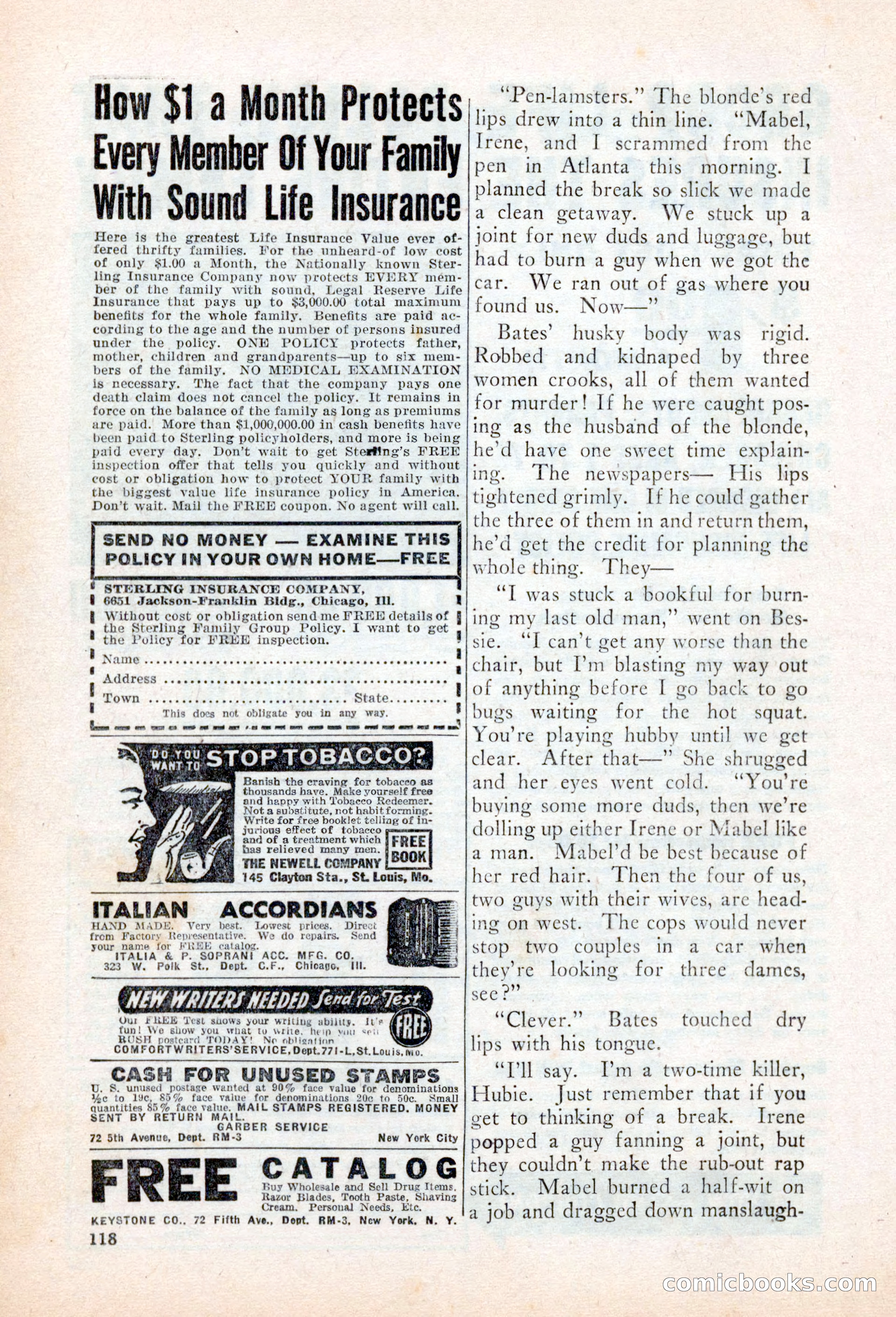 Private Detective Stories, March 1942 — page 120 of 132
