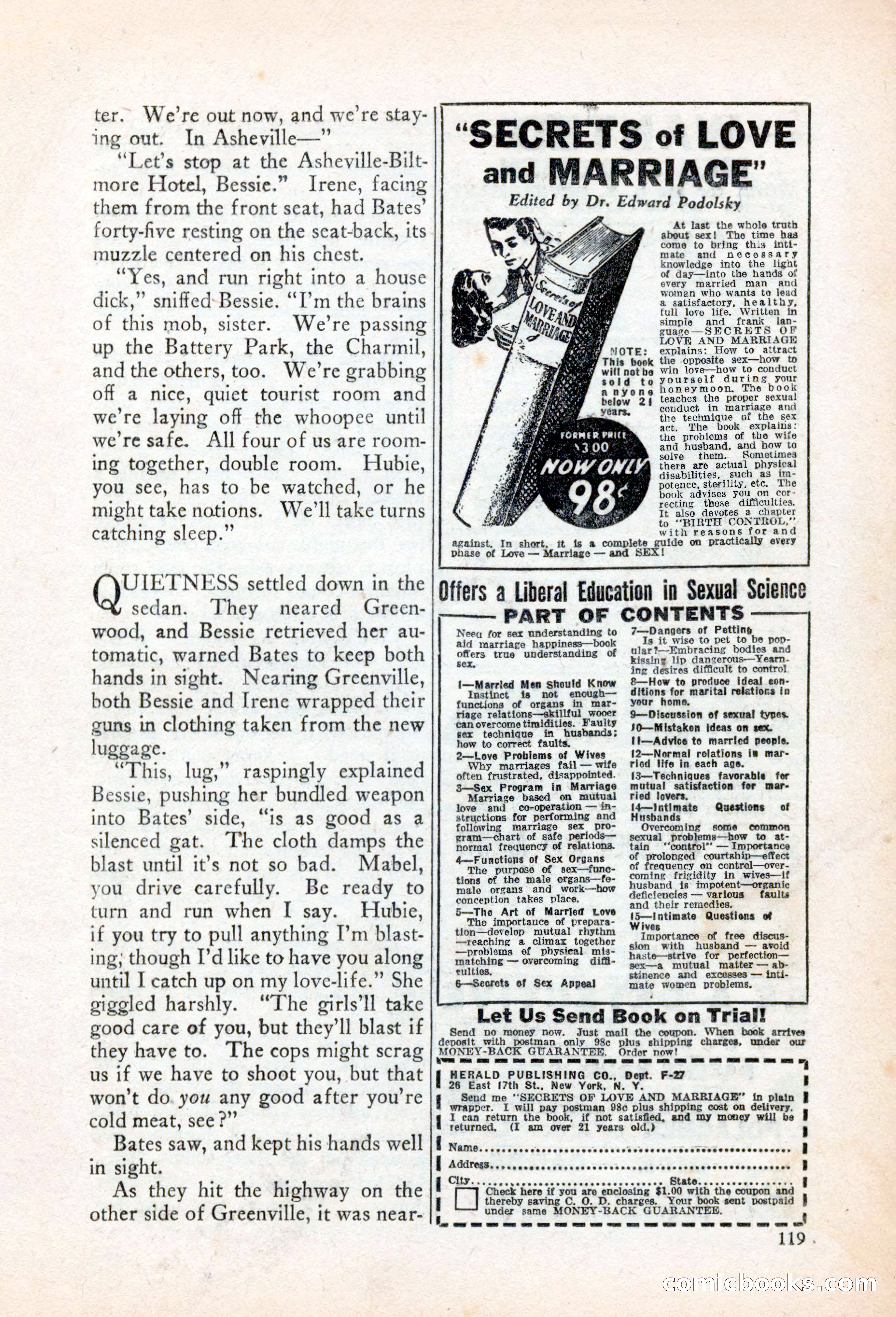 Private Detective Stories, March 1942 — page 121 of 132