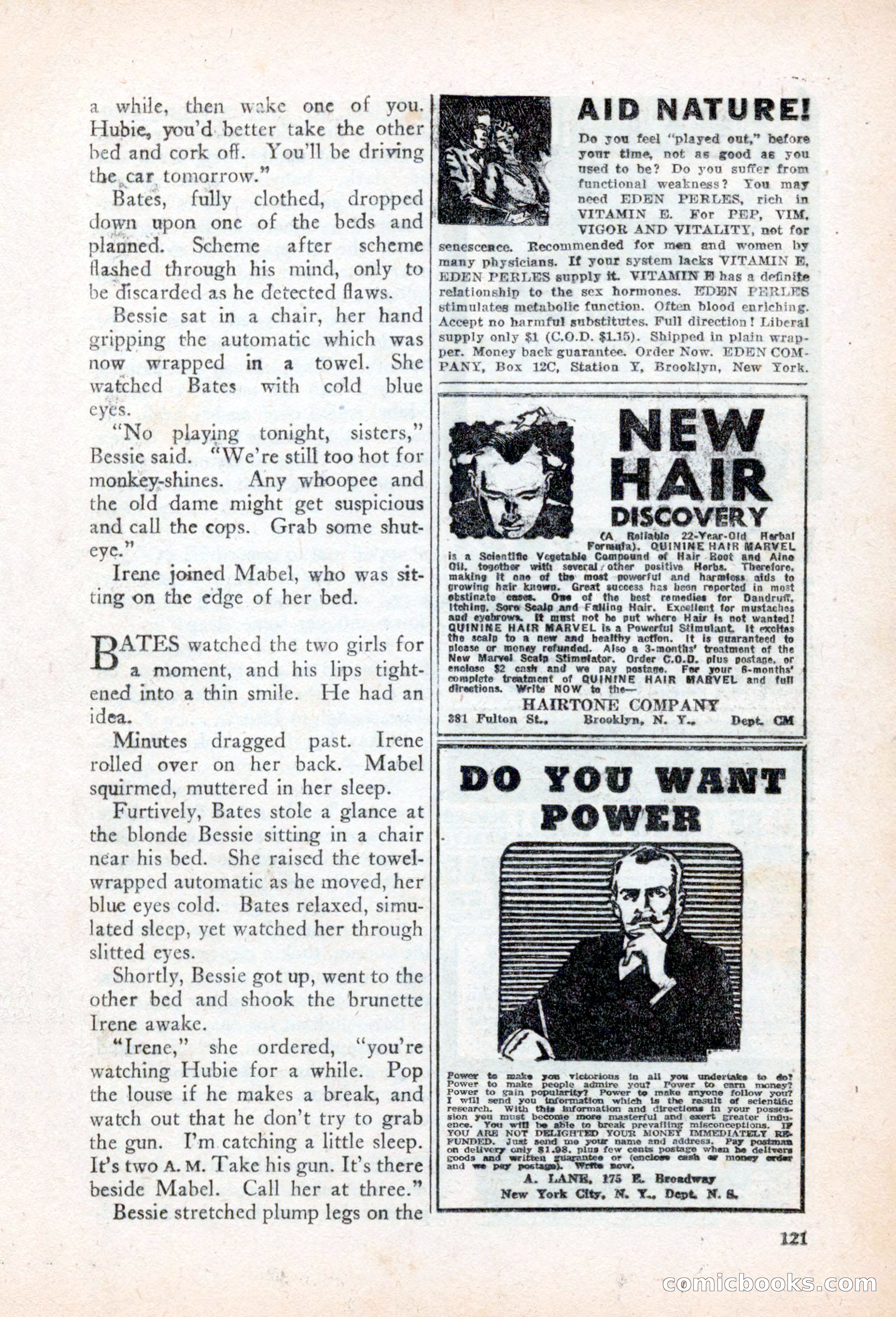 Private Detective Stories, March 1942 — page 123 of 132