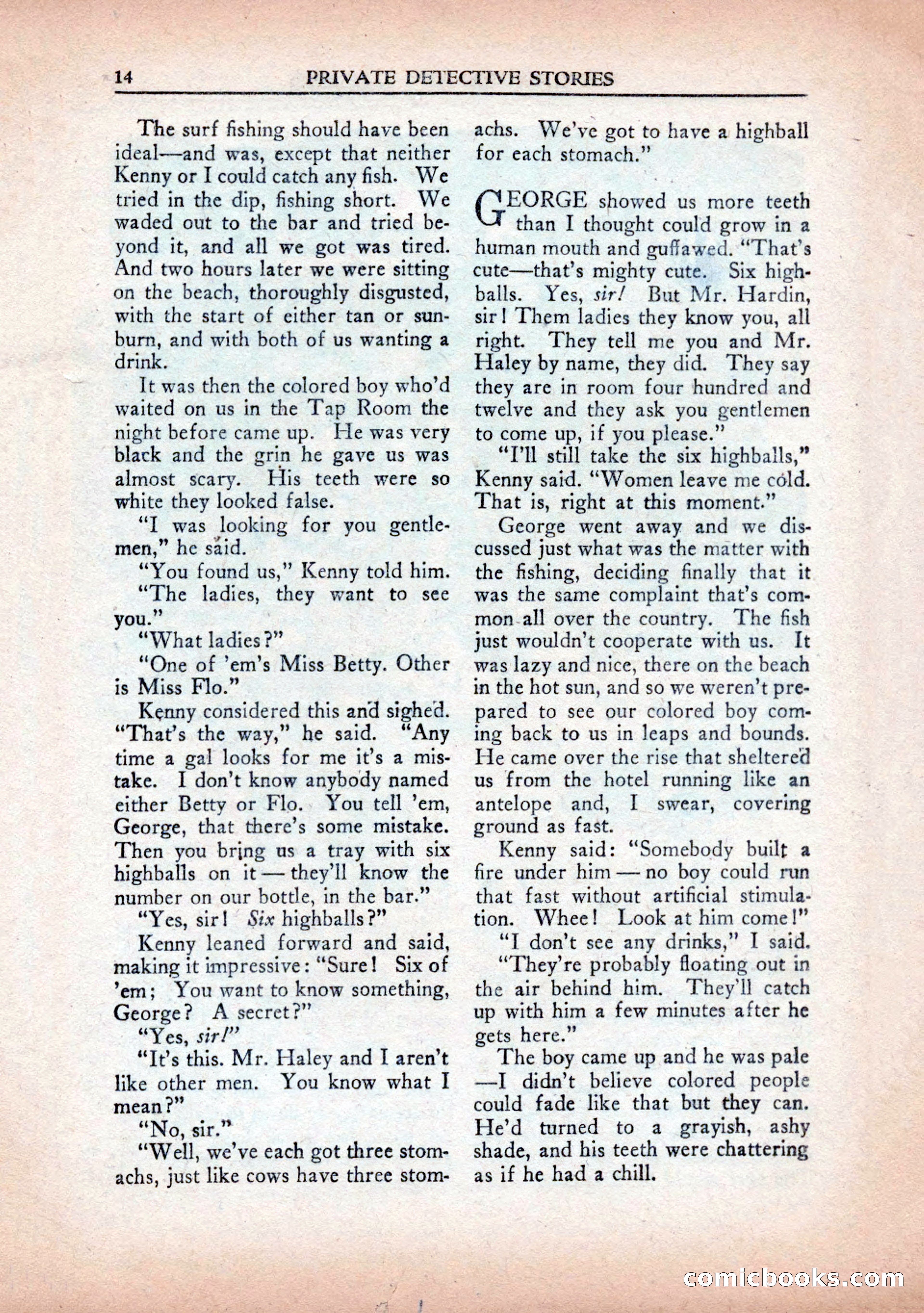 Private Detective Stories, January 1943 — page 16 of 132