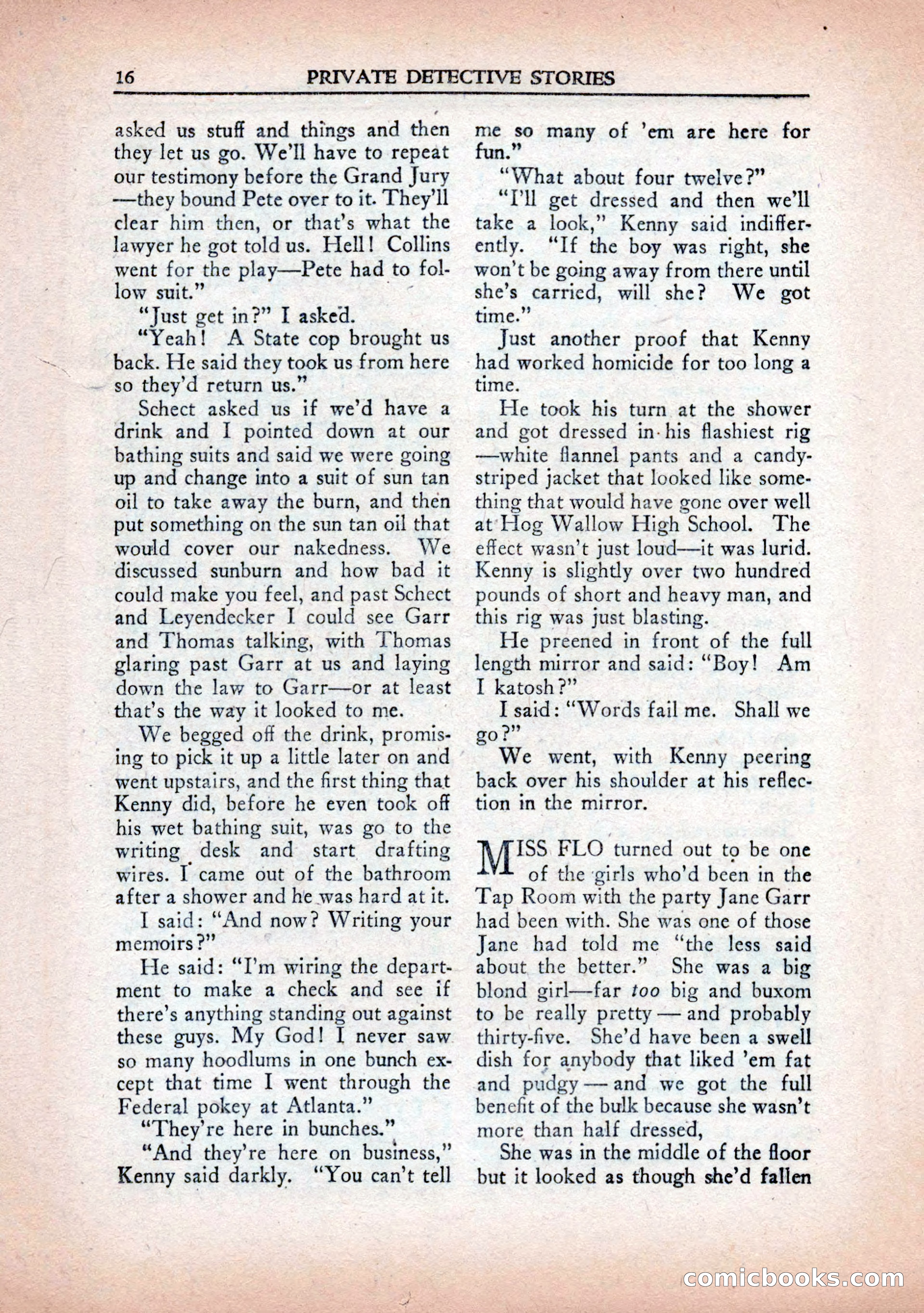 Private Detective Stories, January 1943 — page 18 of 132