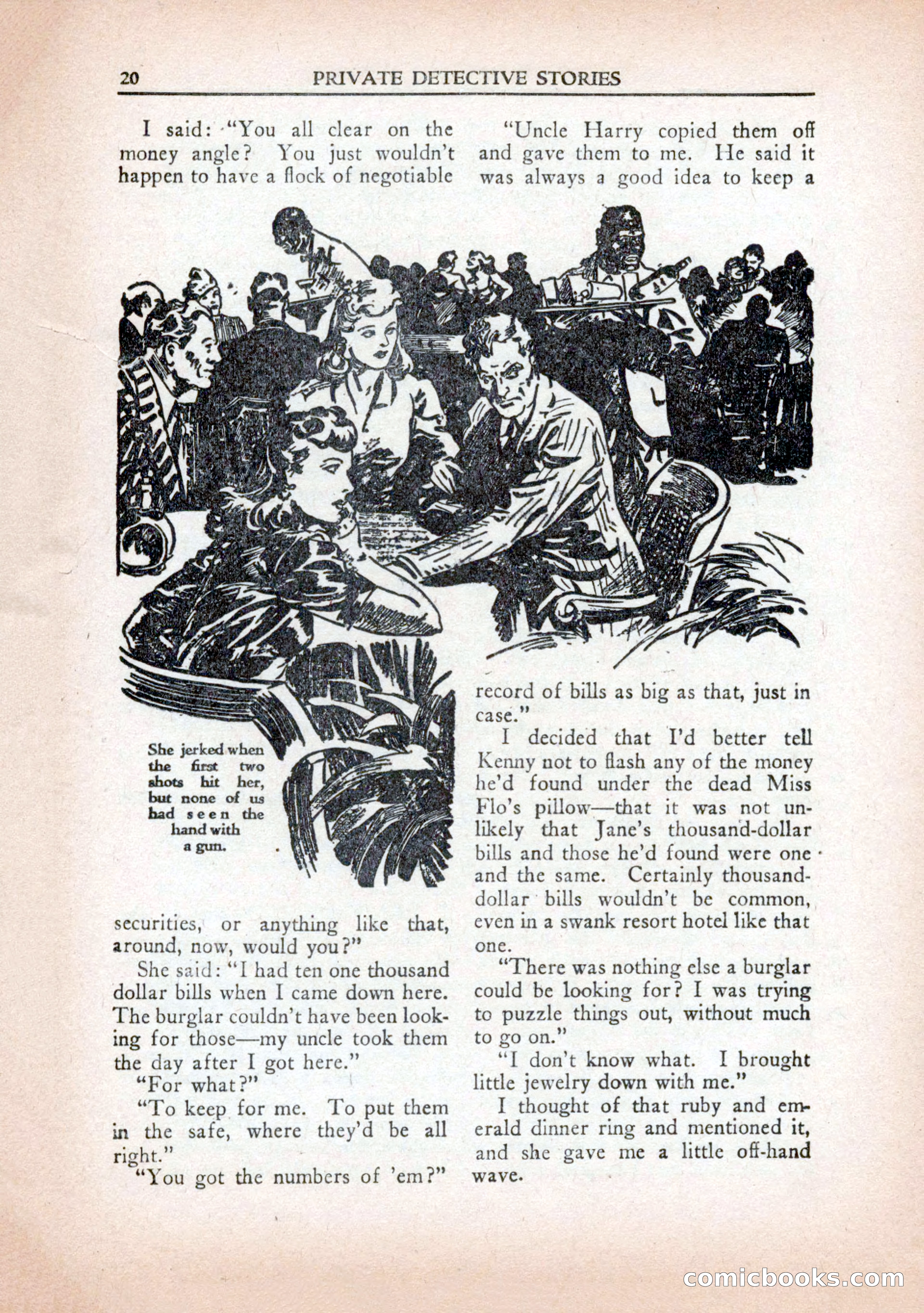 Private Detective Stories, January 1943 — page 22 of 132