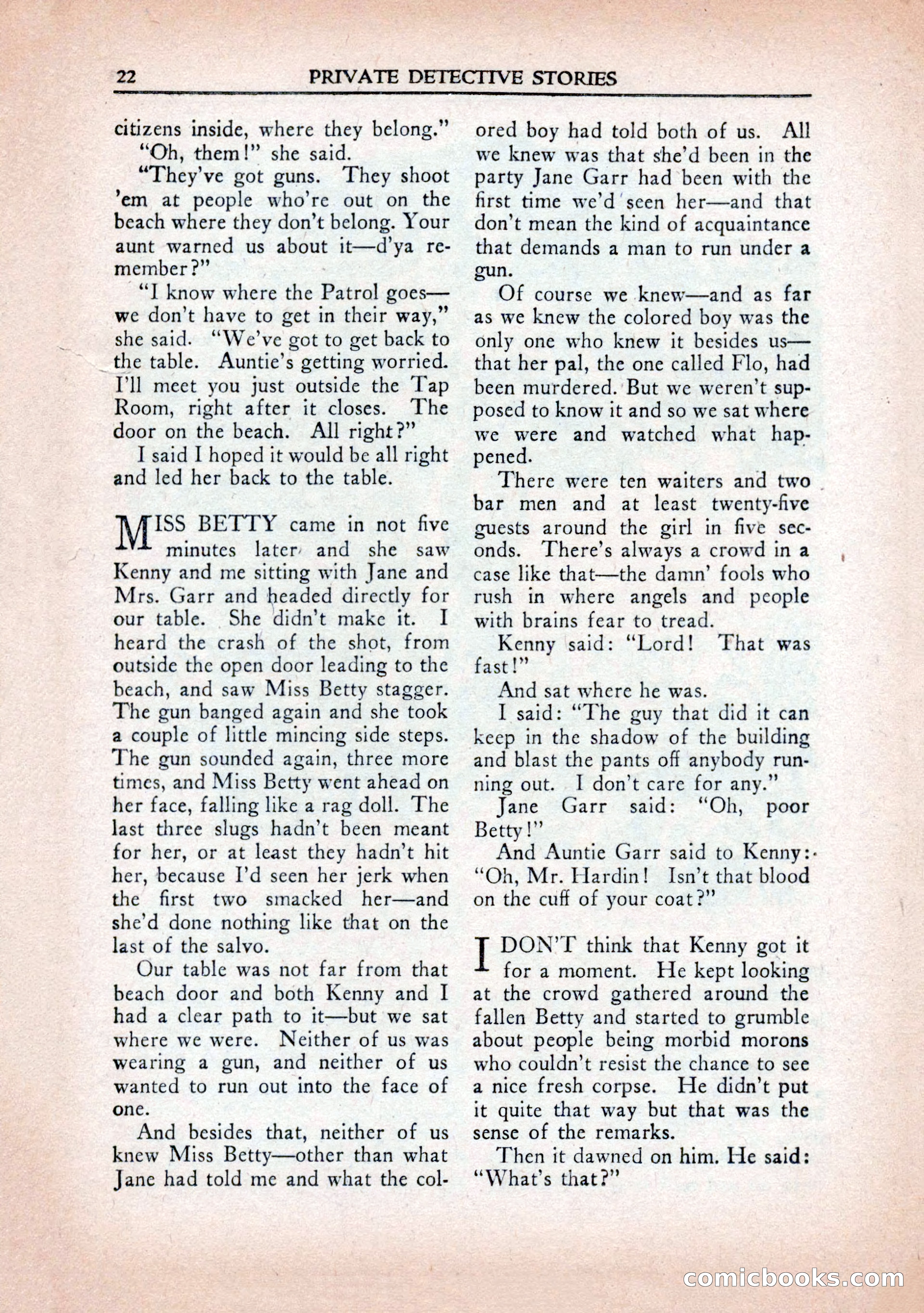 Private Detective Stories, January 1943 — page 24 of 132