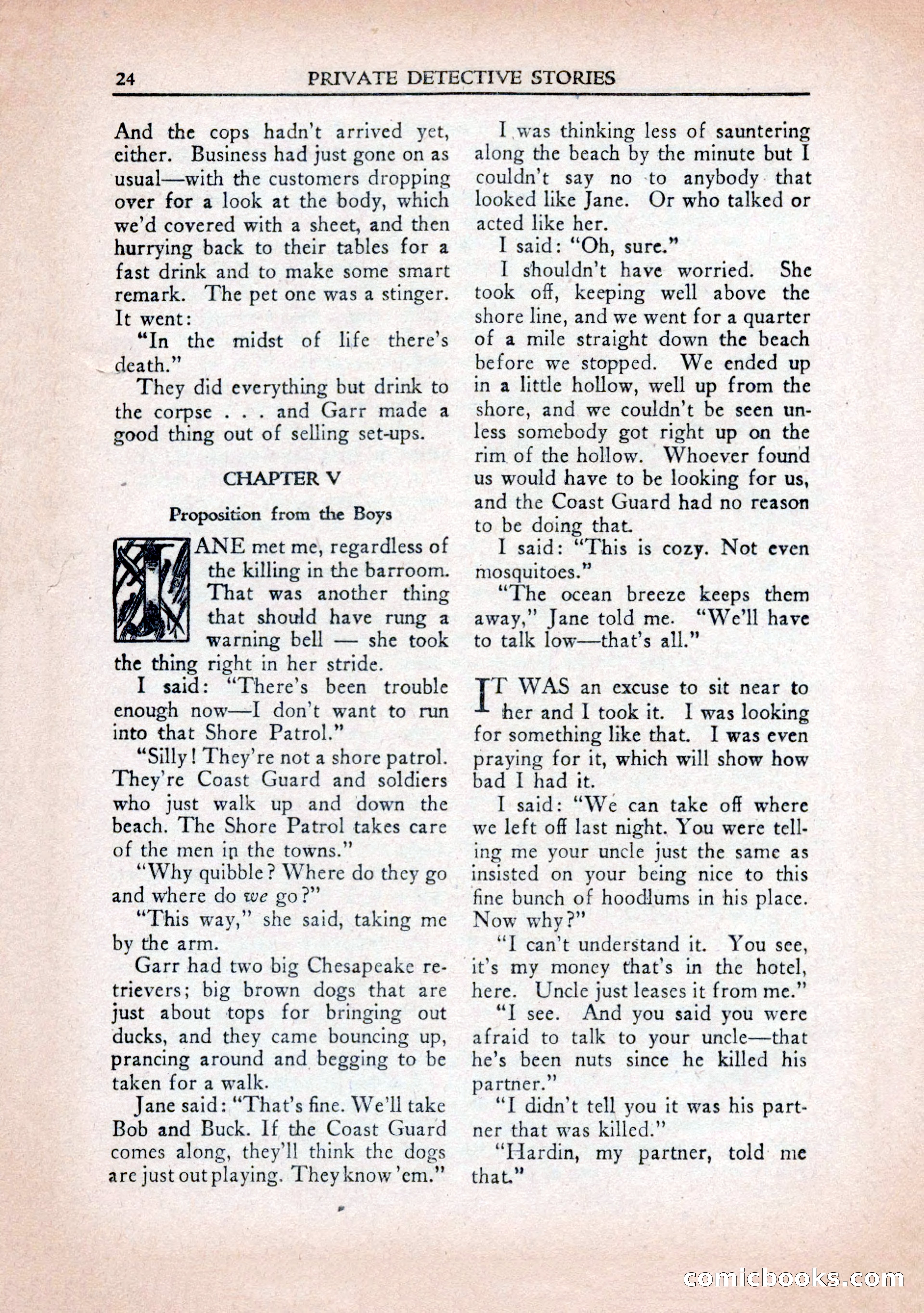 Private Detective Stories, January 1943 — page 26 of 132