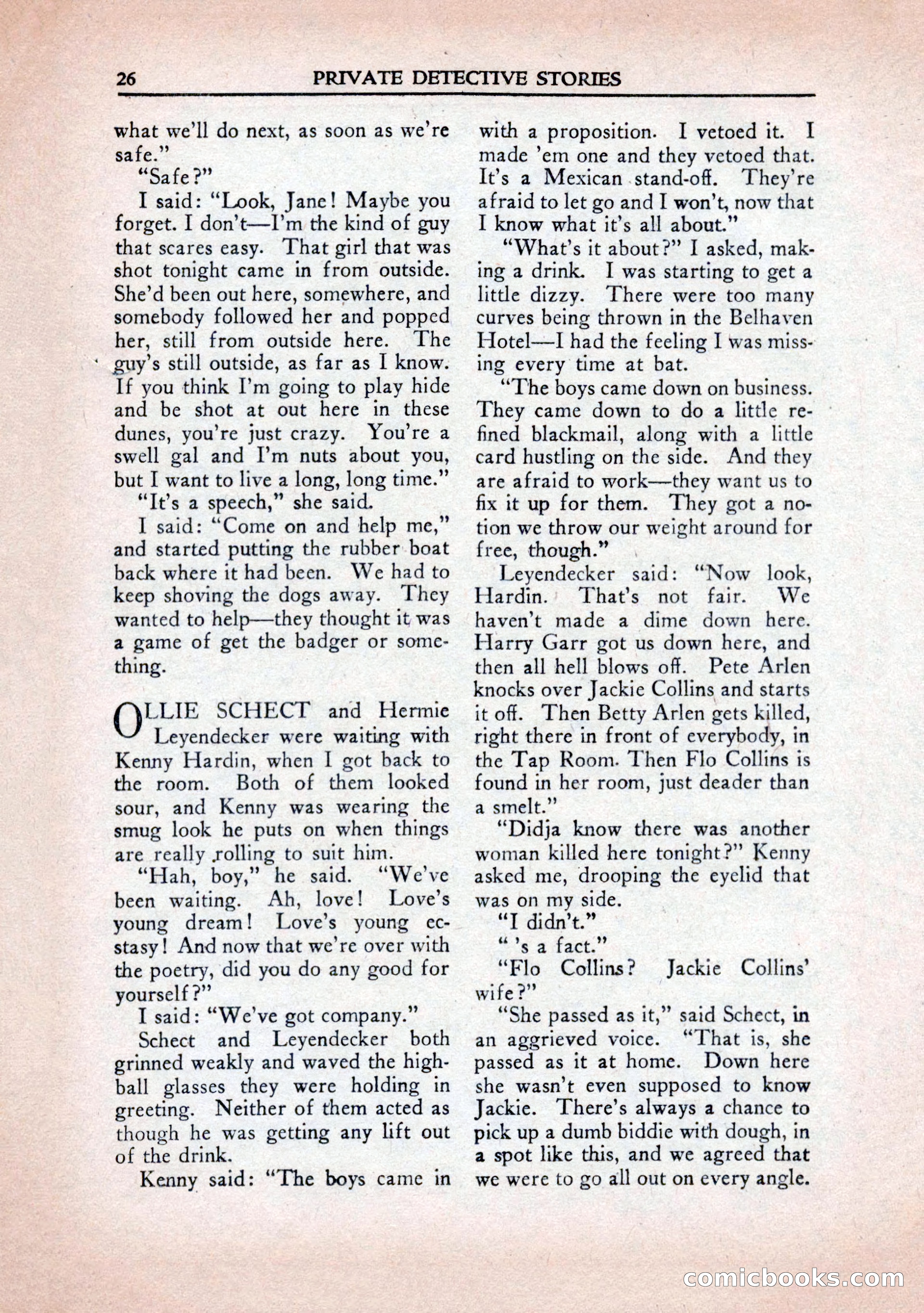 Private Detective Stories, January 1943 — page 28 of 132