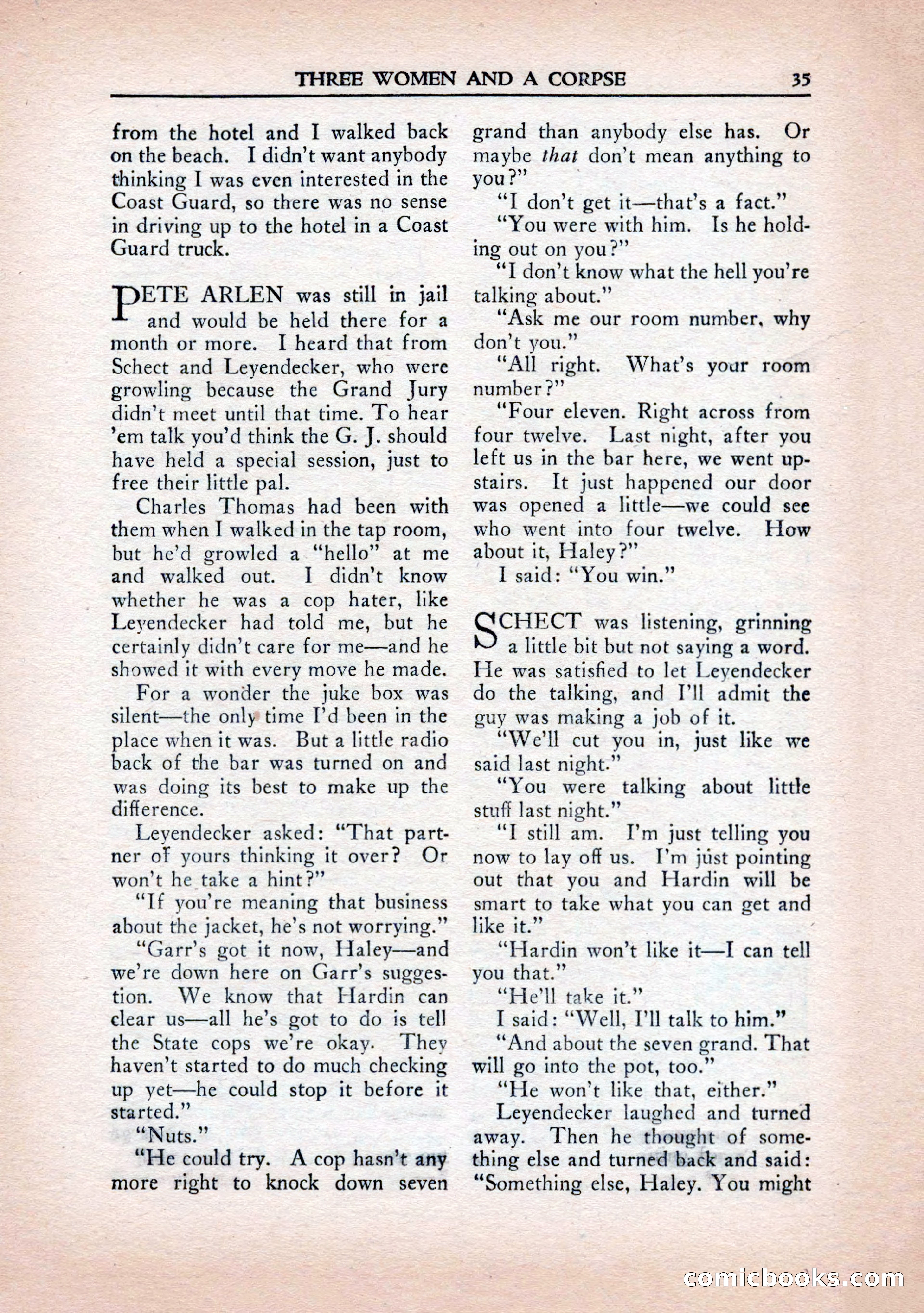 Private Detective Stories, January 1943 — page 37 of 132
