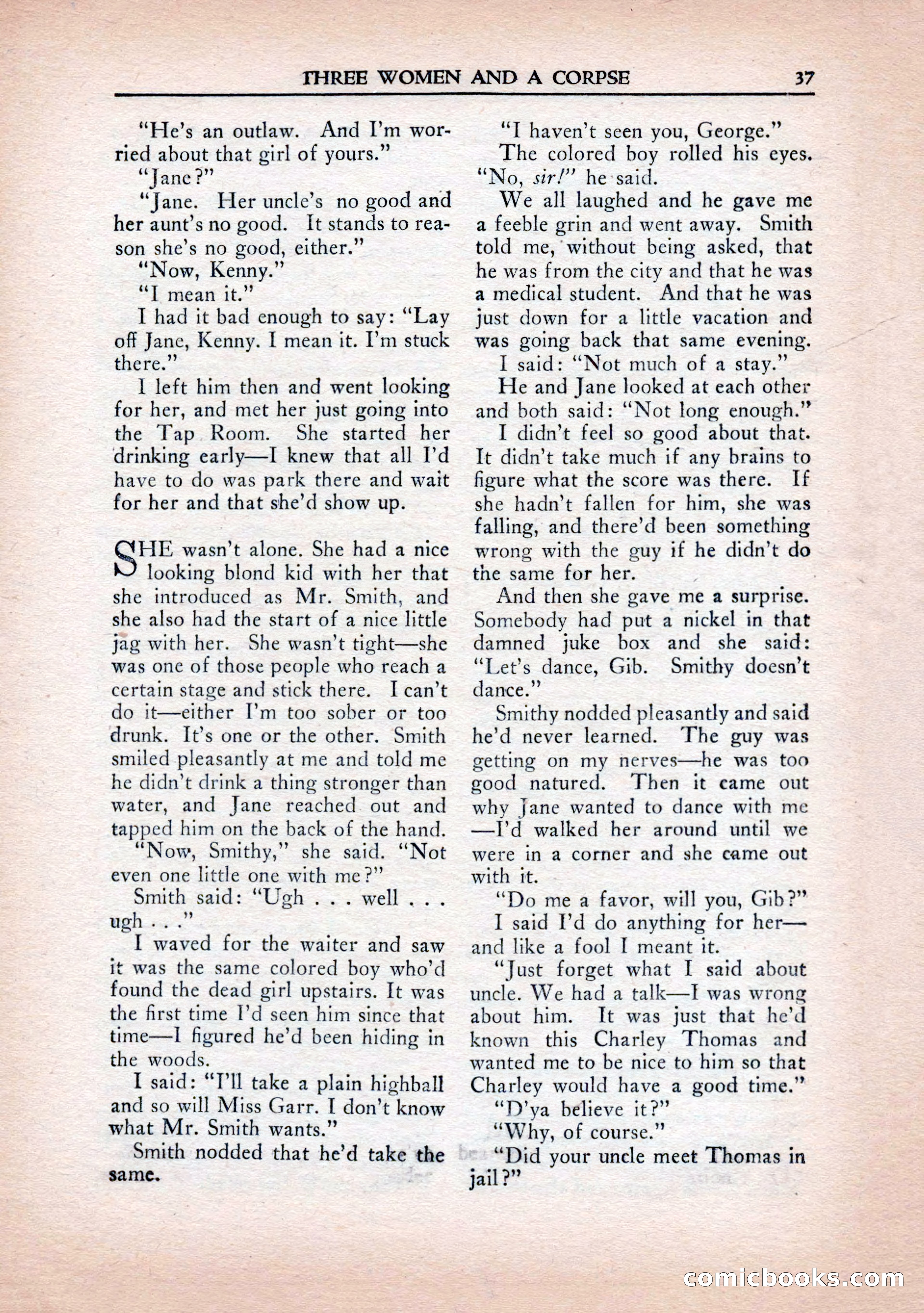 Private Detective Stories, January 1943 — page 39 of 132