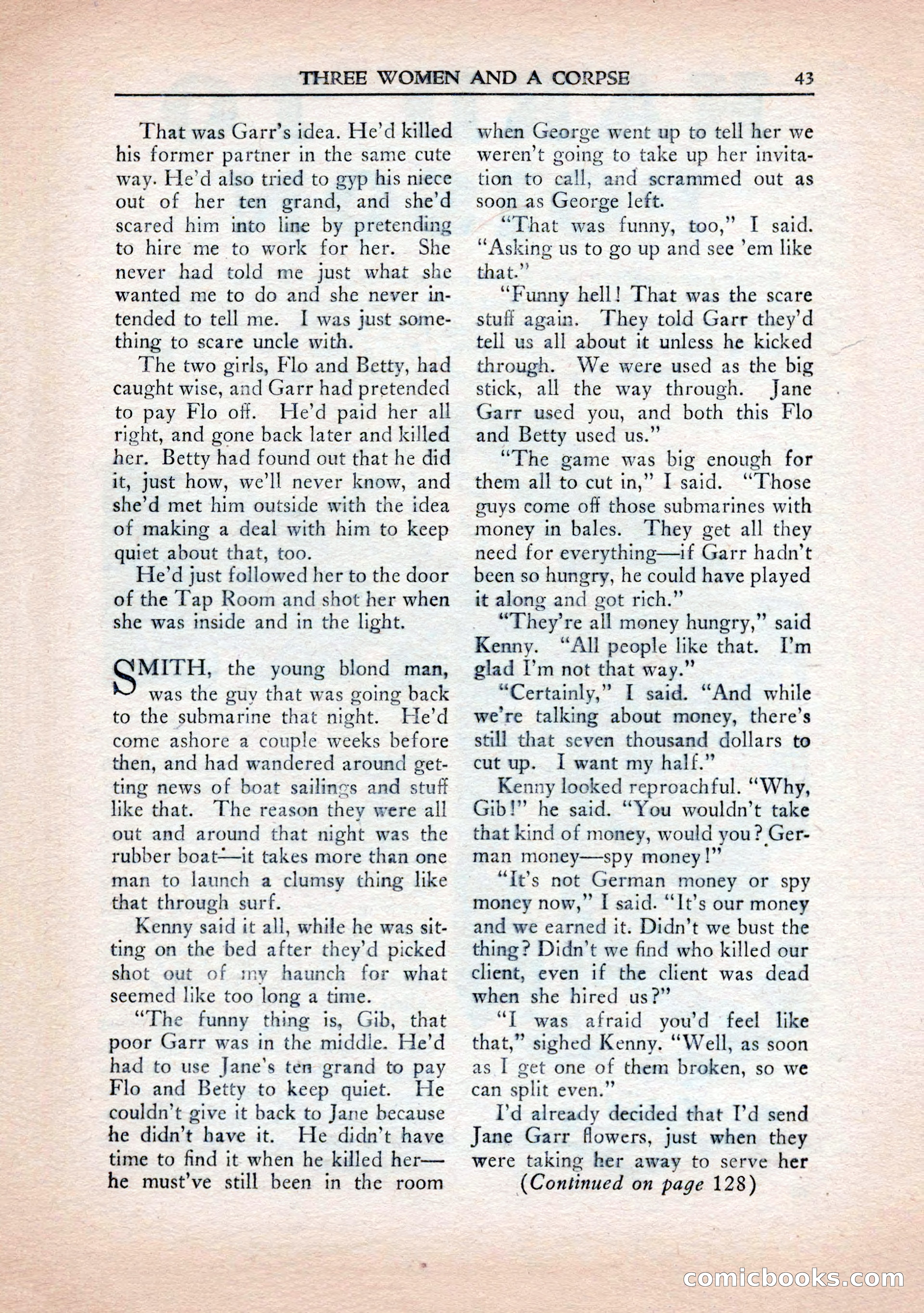 Private Detective Stories, January 1943 — page 45 of 132
