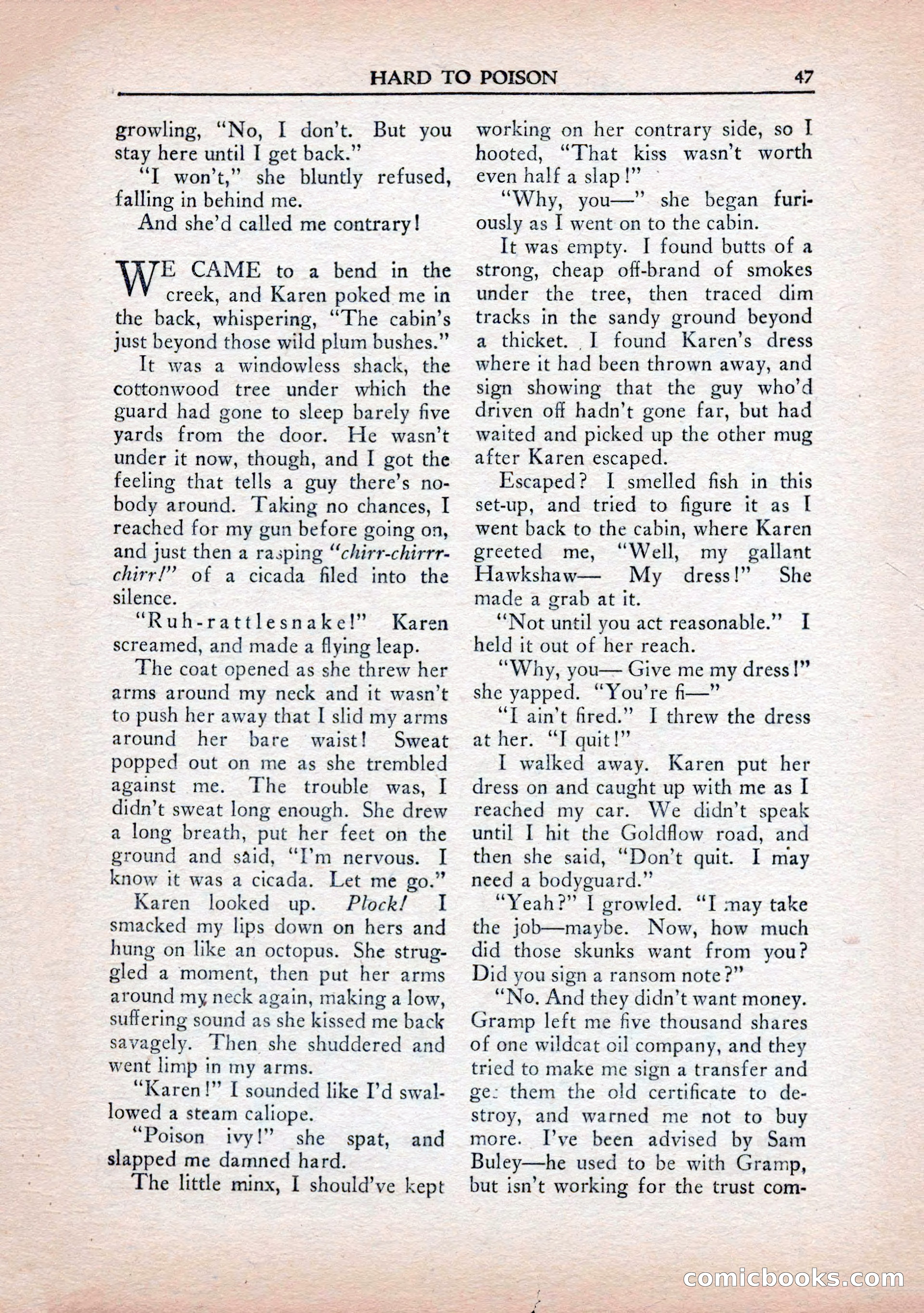 Private Detective Stories, January 1943 — page 49 of 132