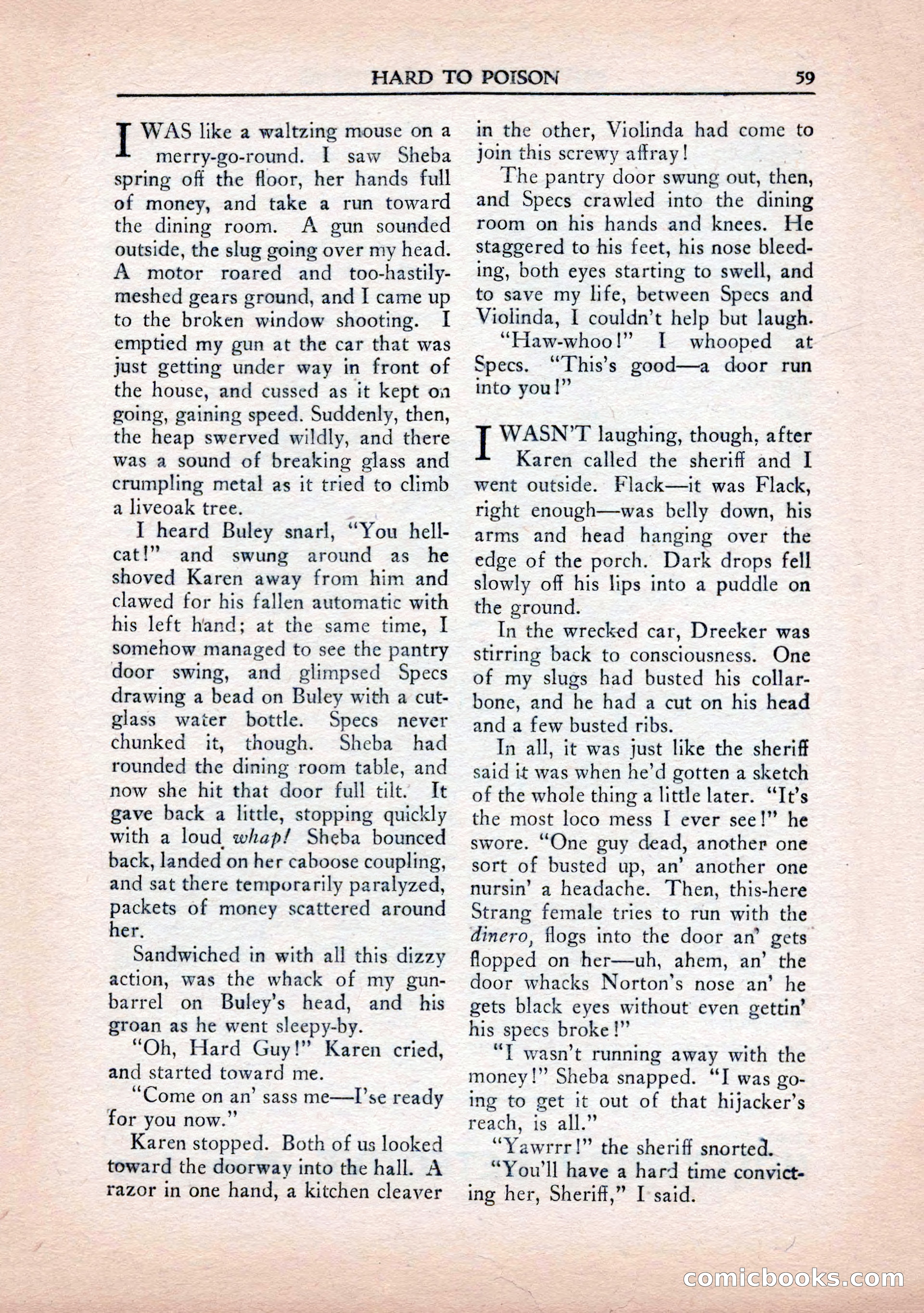 Private Detective Stories, January 1943 — page 61 of 132
