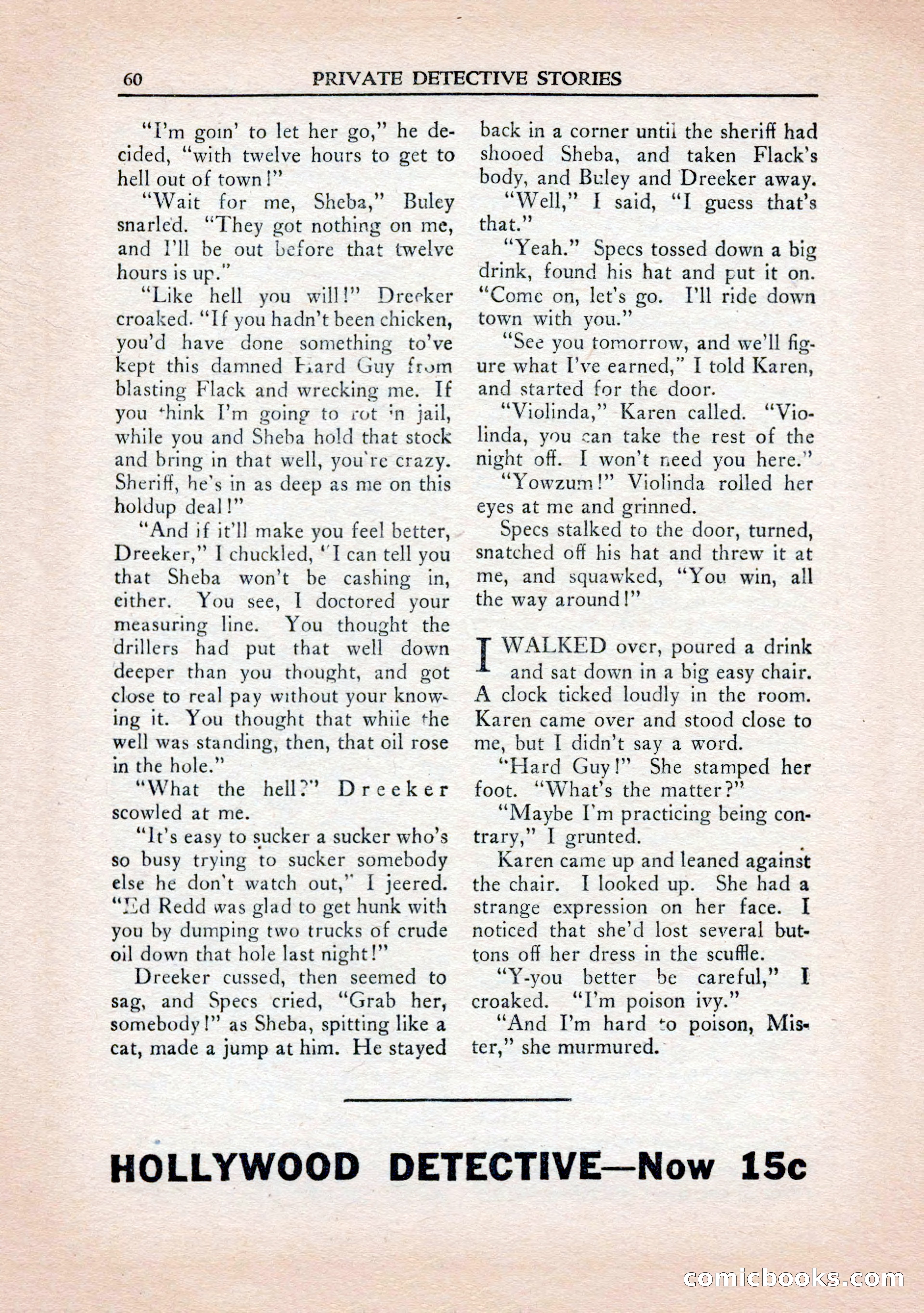 Private Detective Stories, January 1943 — page 62 of 132