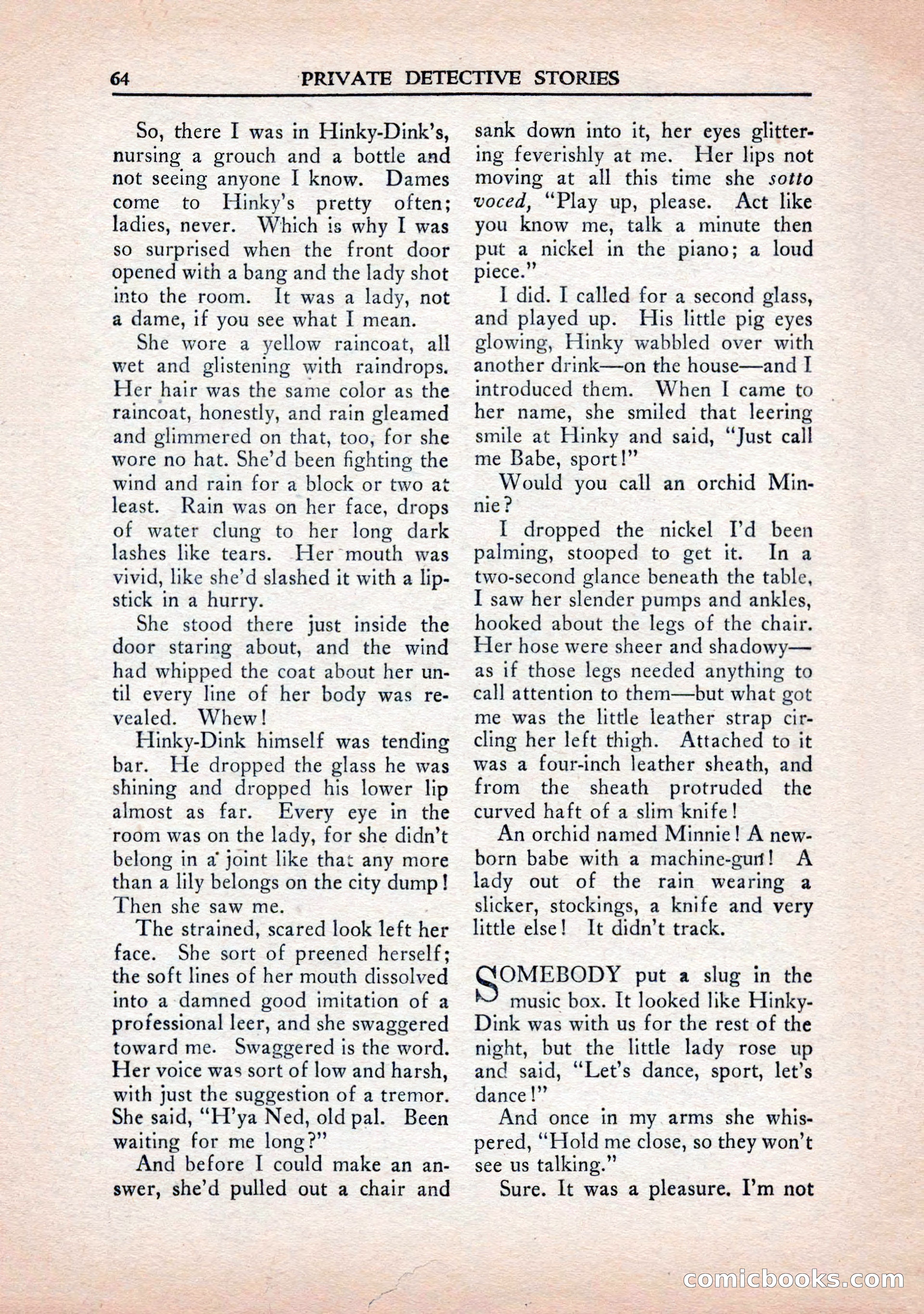 Private Detective Stories, January 1943 — page 66 of 132