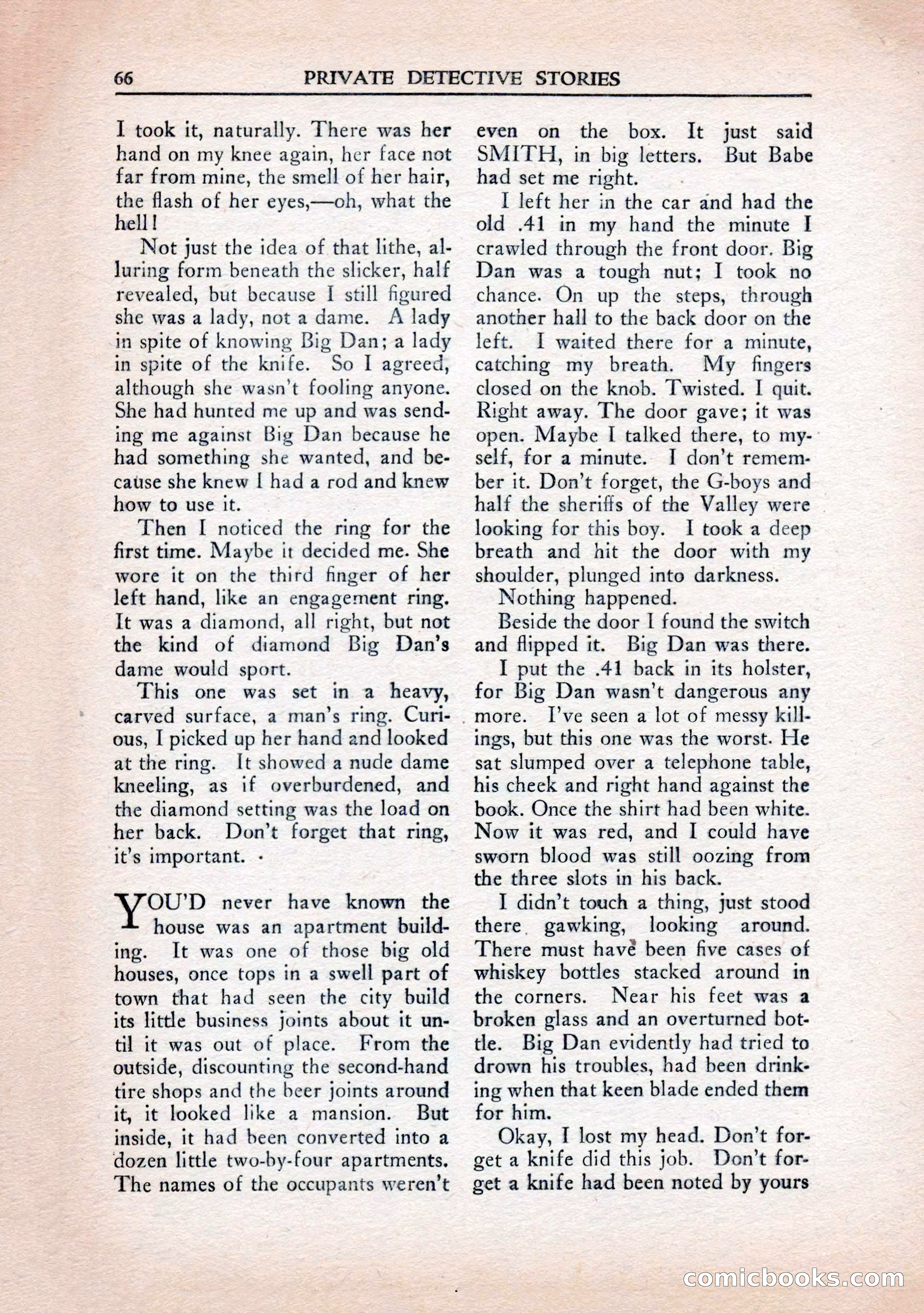Private Detective Stories, January 1943 — page 68 of 132