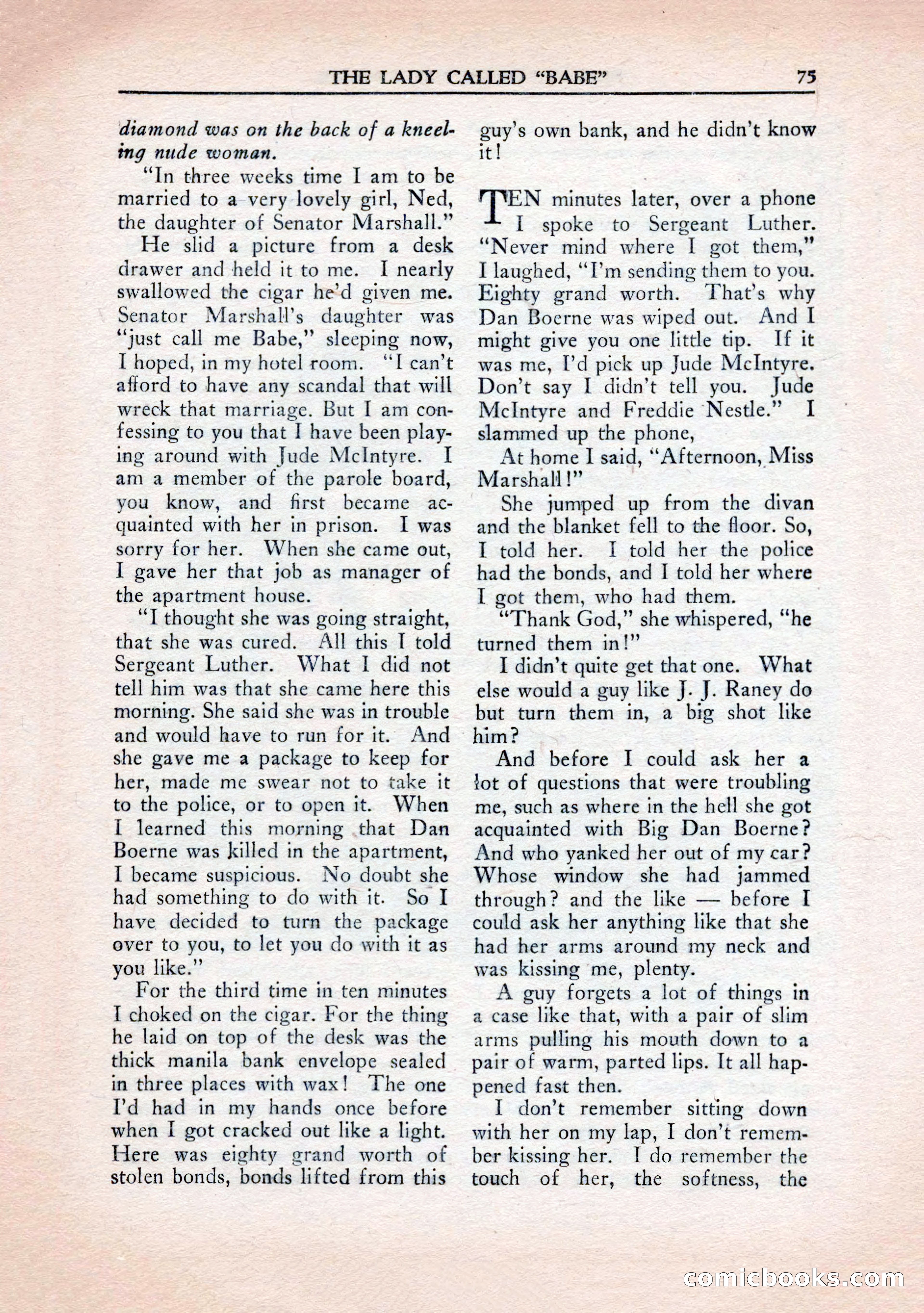 Private Detective Stories, January 1943 — page 77 of 132
