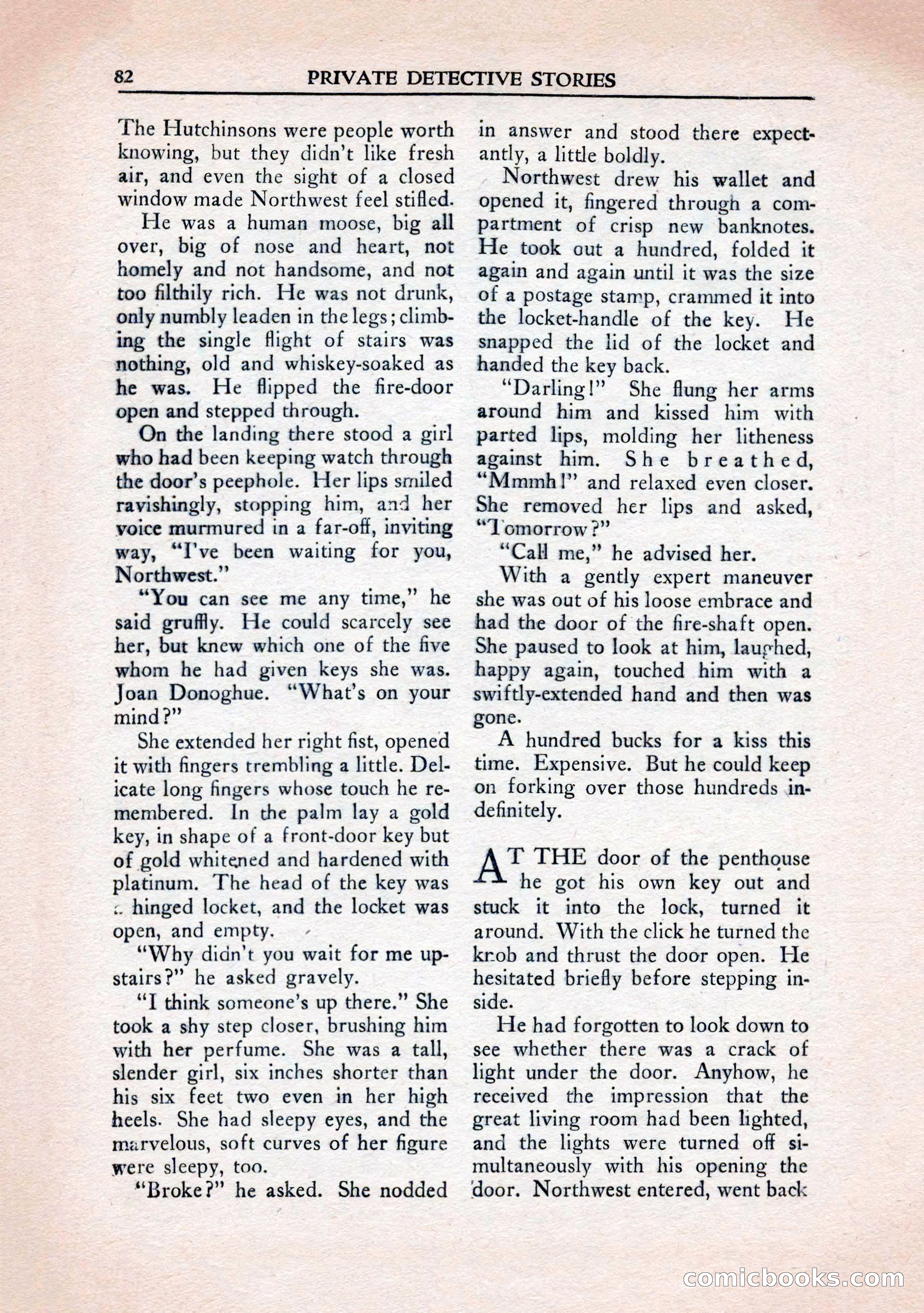 Private Detective Stories, January 1943 — page 84 of 132