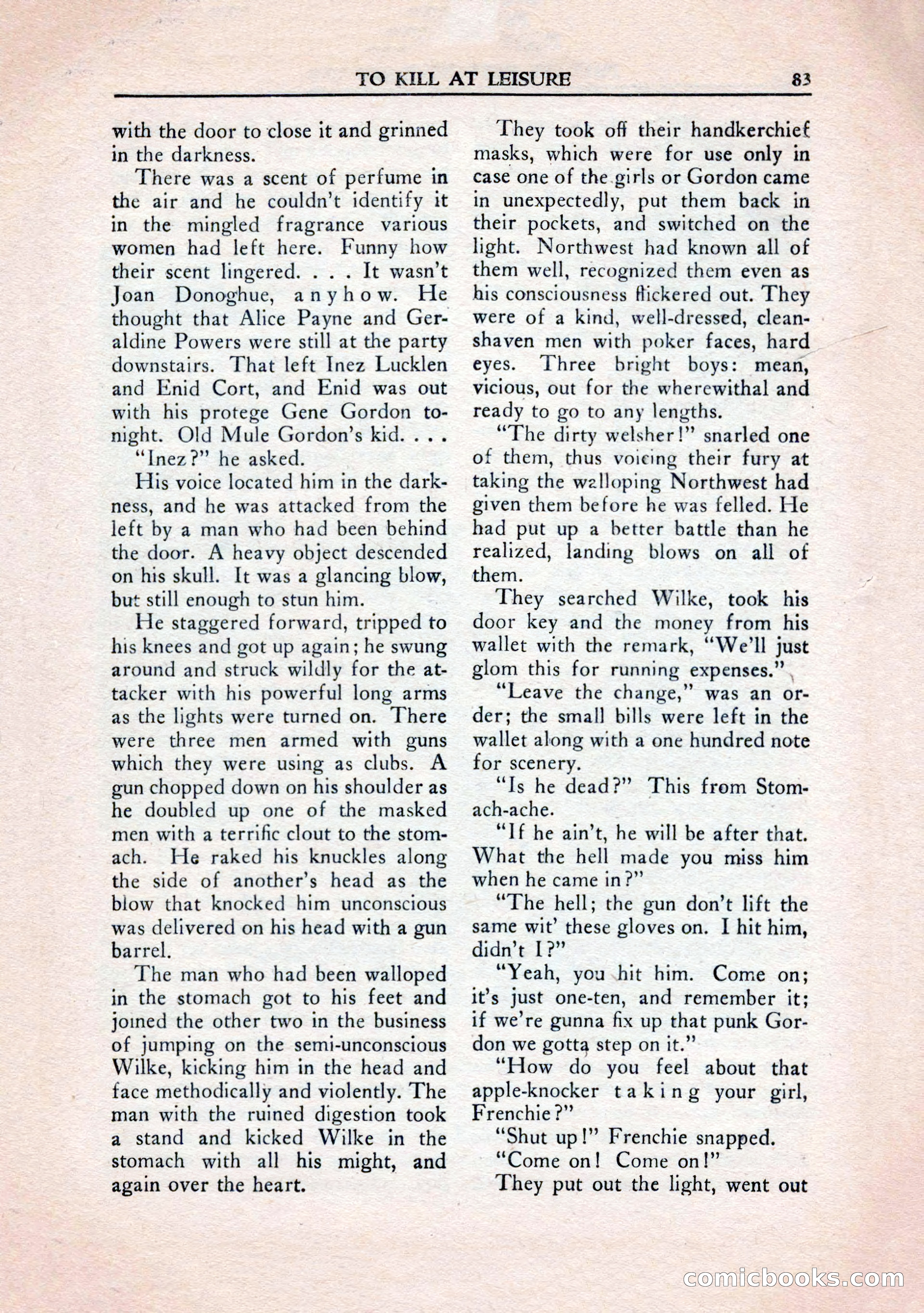 Private Detective Stories, January 1943 — page 85 of 132