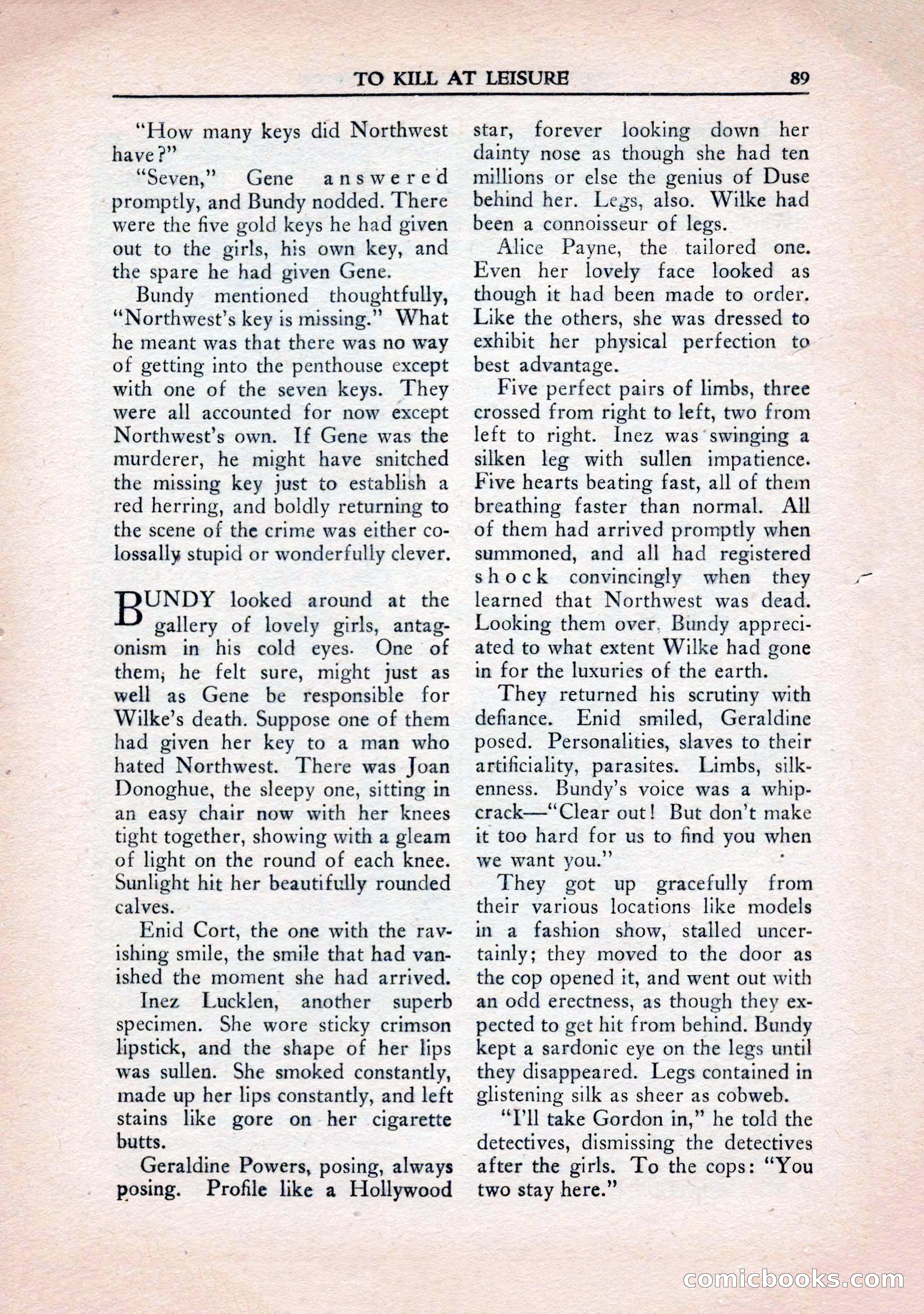 Private Detective Stories, January 1943 — page 91 of 132
