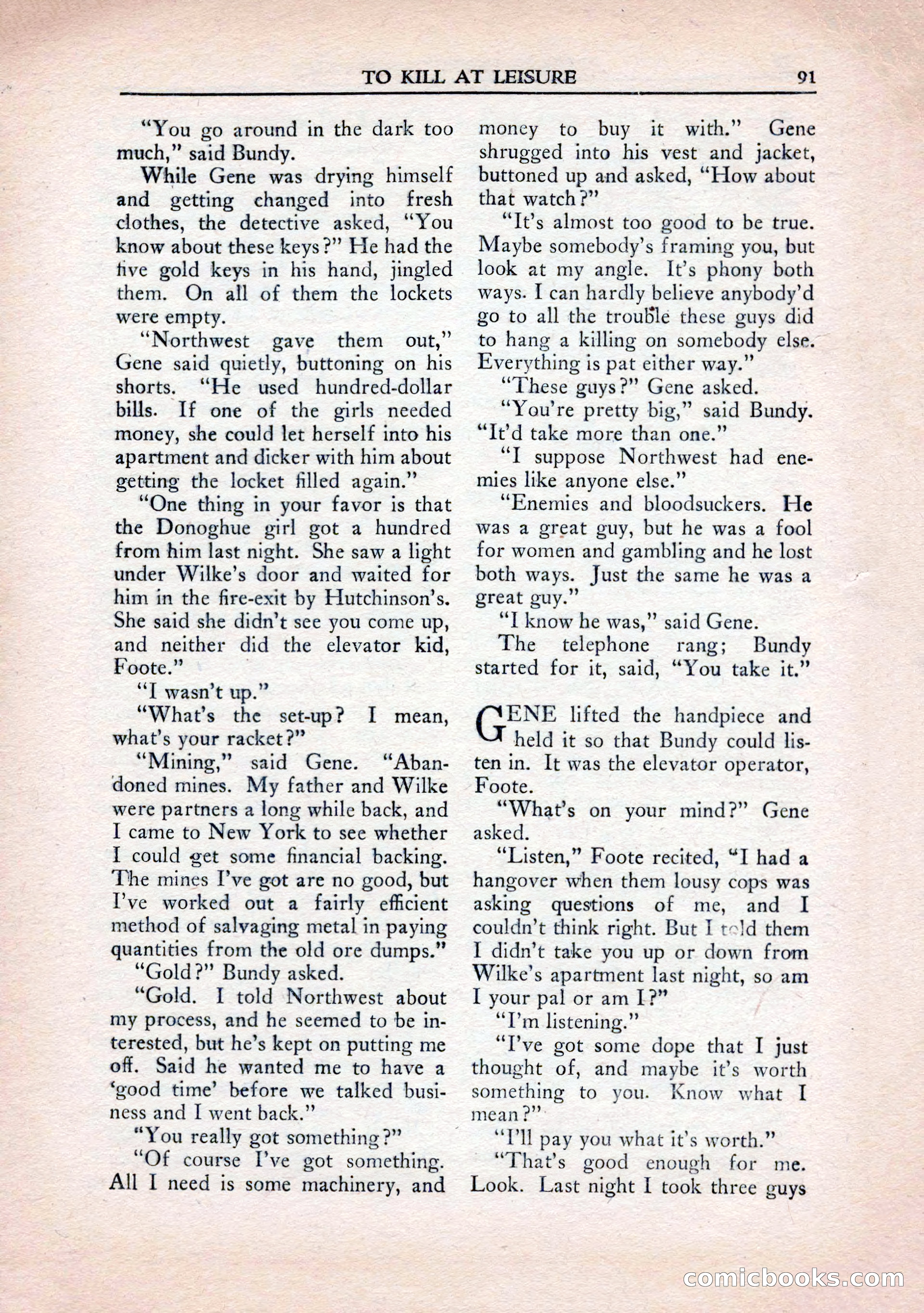 Private Detective Stories, January 1943 — page 93 of 132