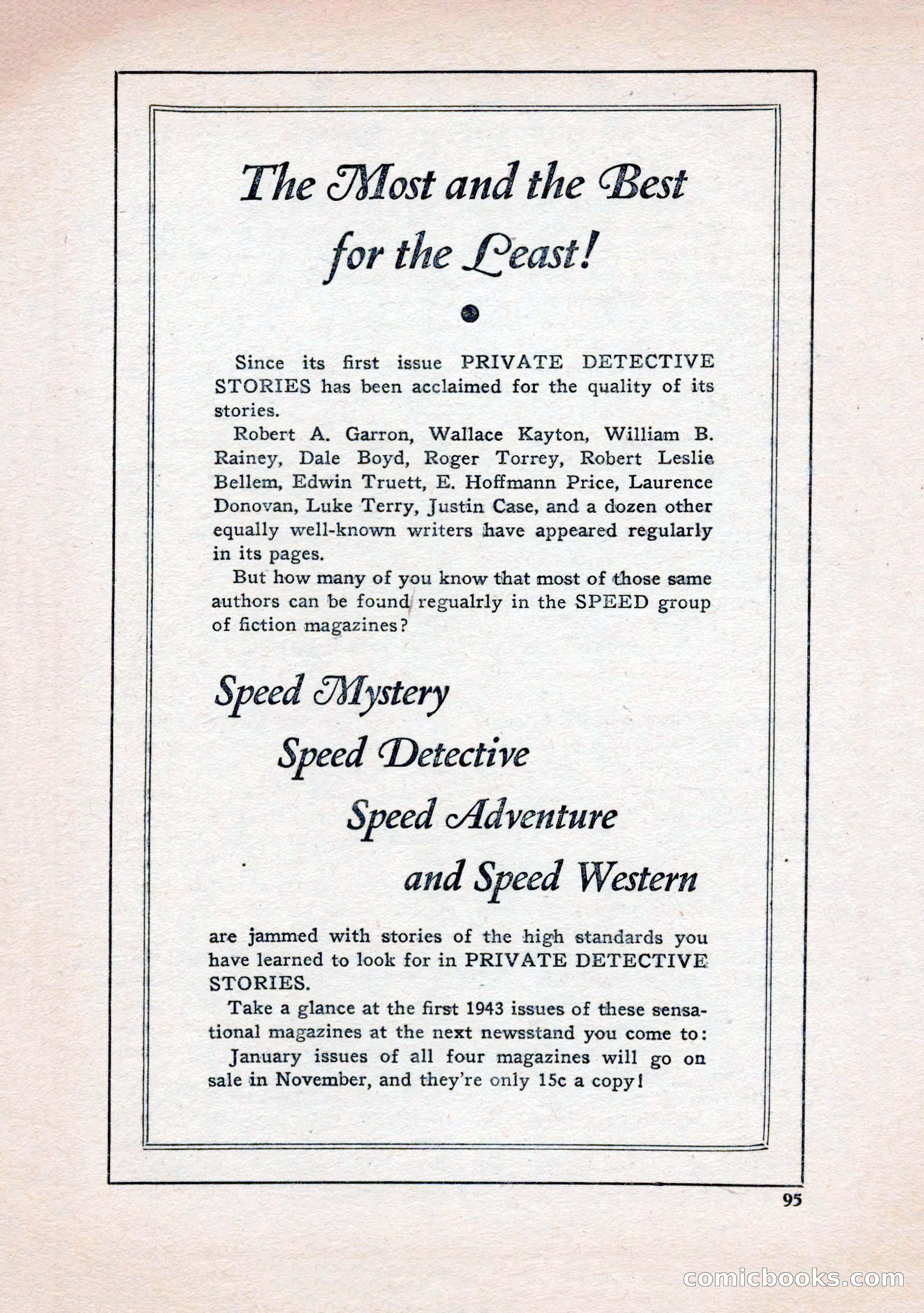 Private Detective Stories, January 1943 — page 97 of 132
