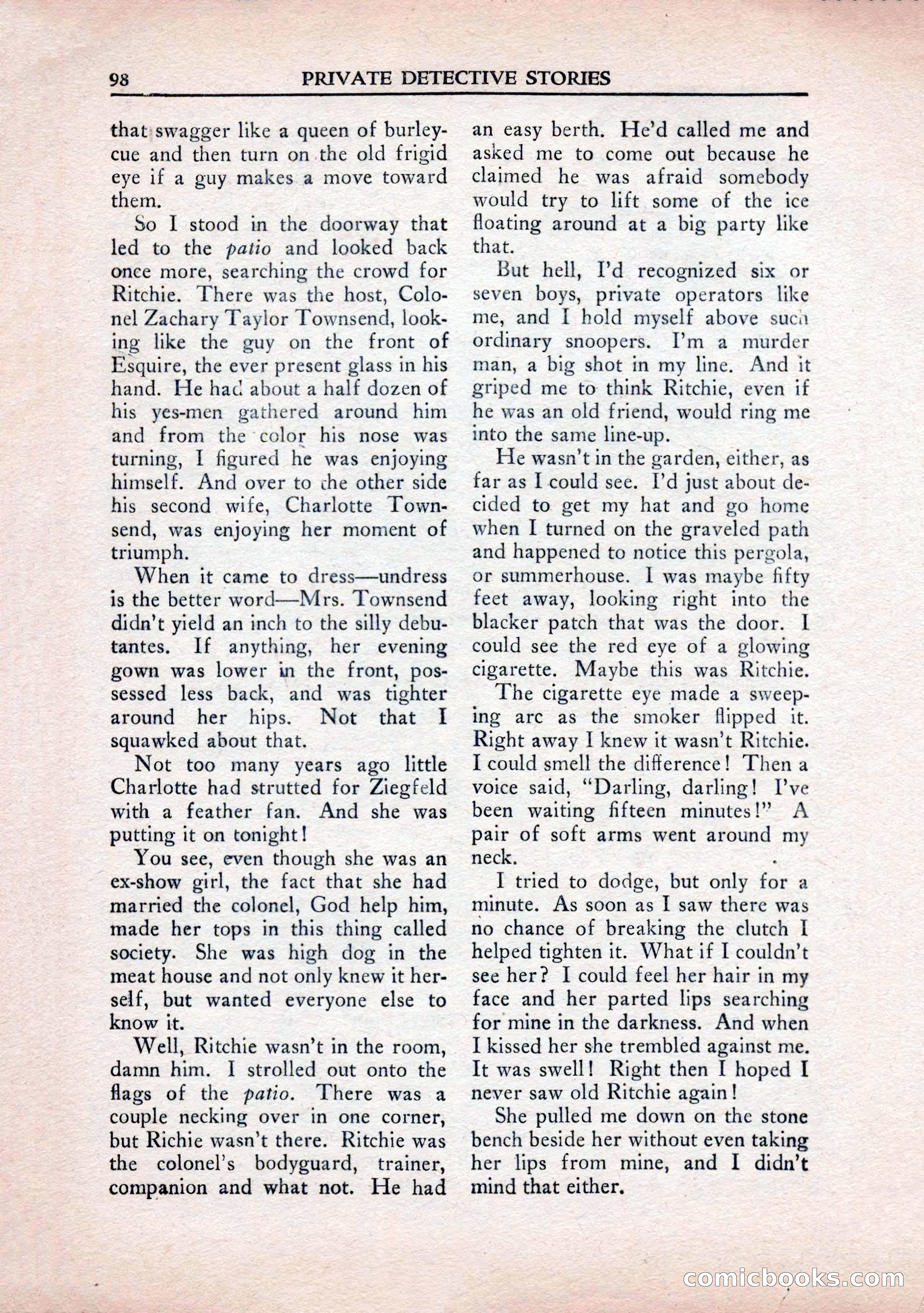 Private Detective Stories, January 1943 — page 100 of 132