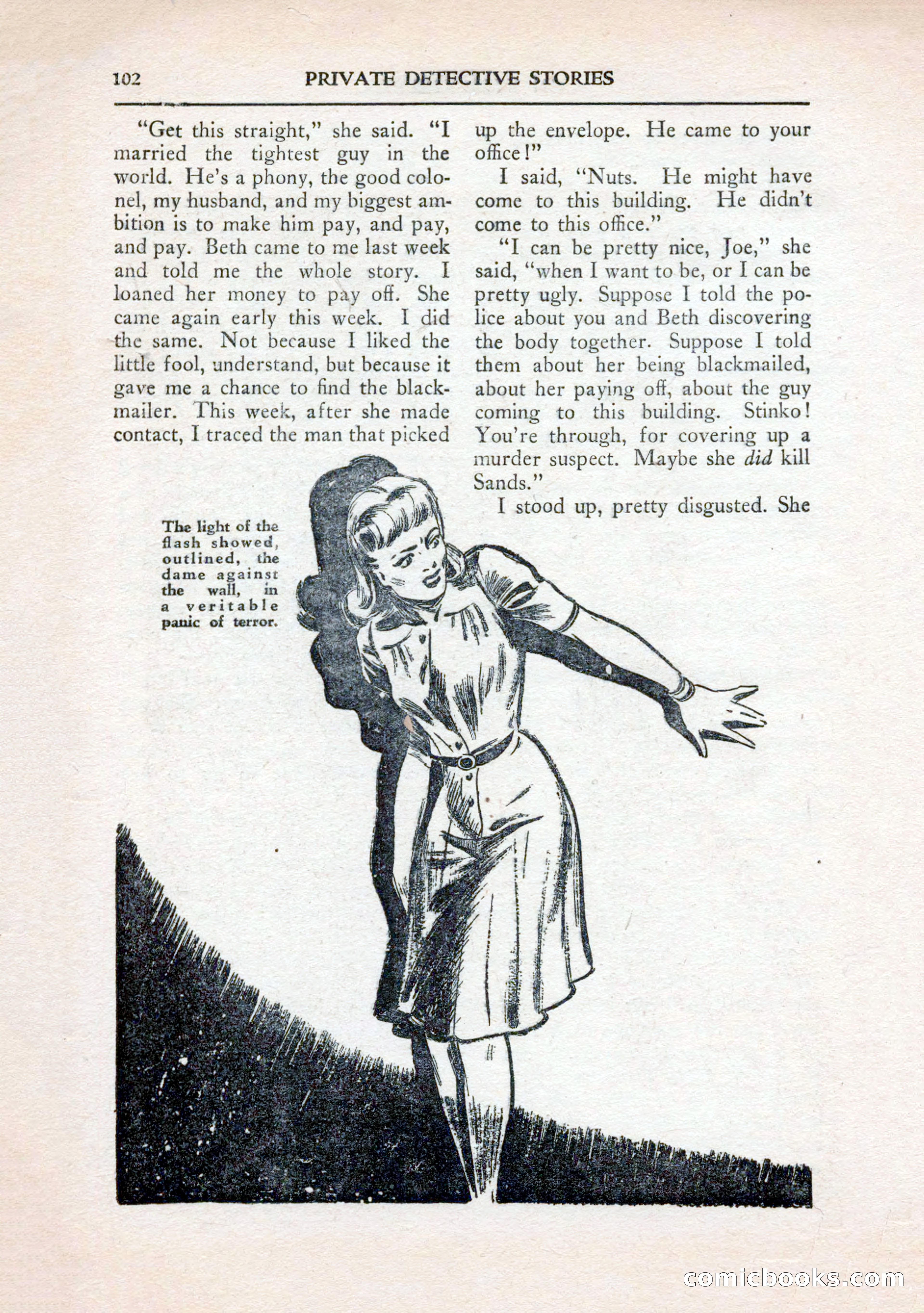 Private Detective Stories, January 1943 — page 104 of 132