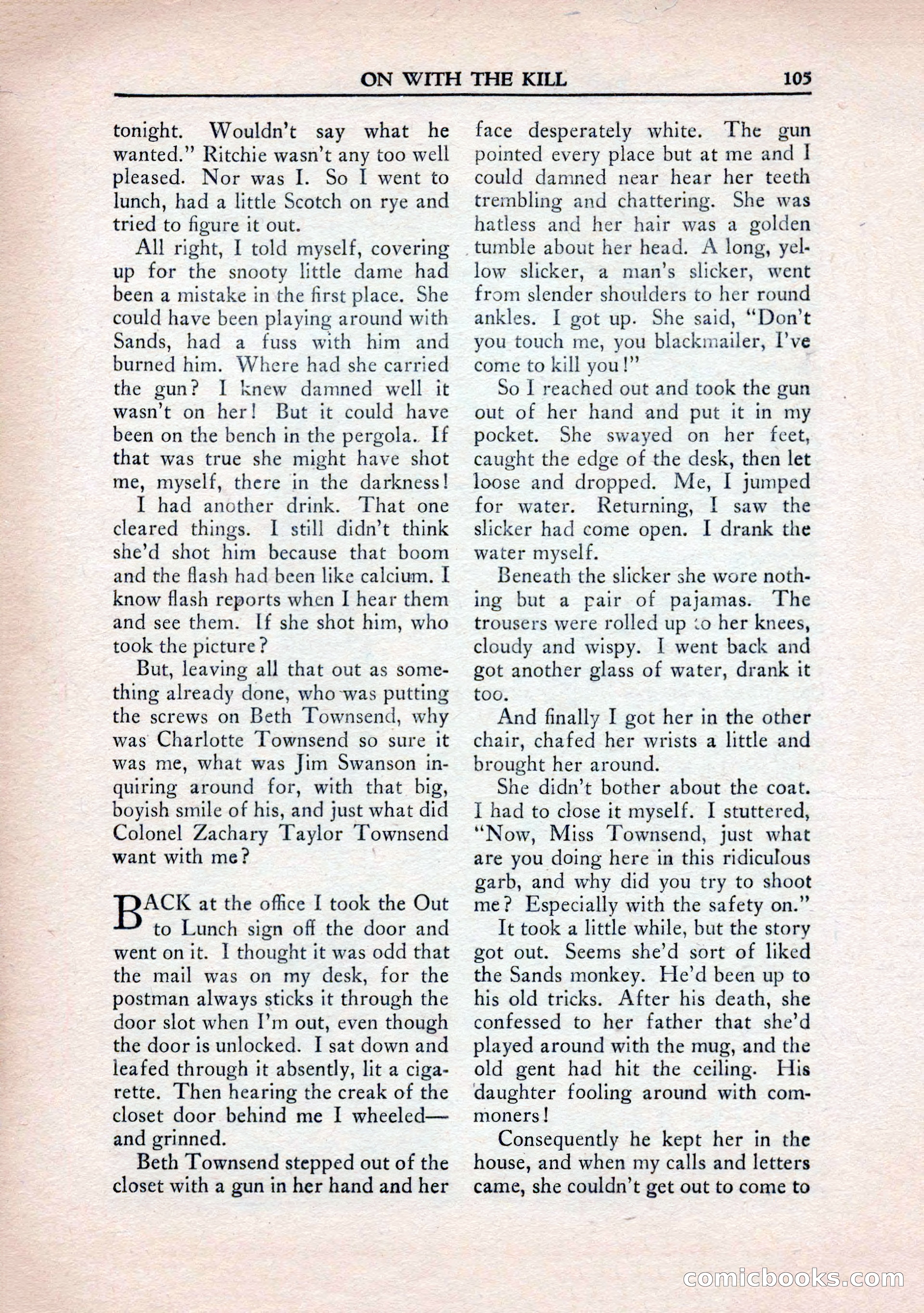 Private Detective Stories, January 1943 — page 107 of 132