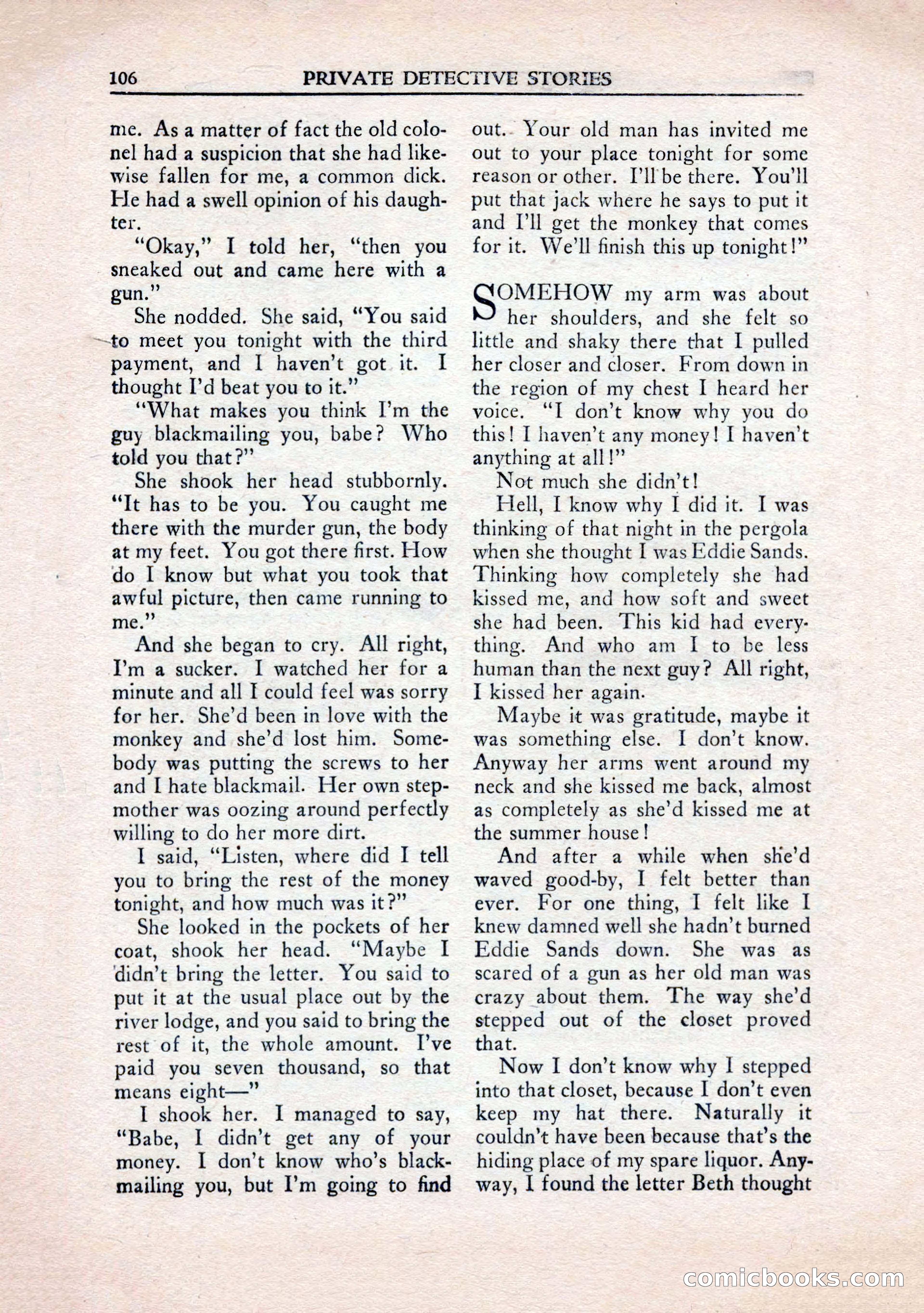Private Detective Stories, January 1943 — page 108 of 132