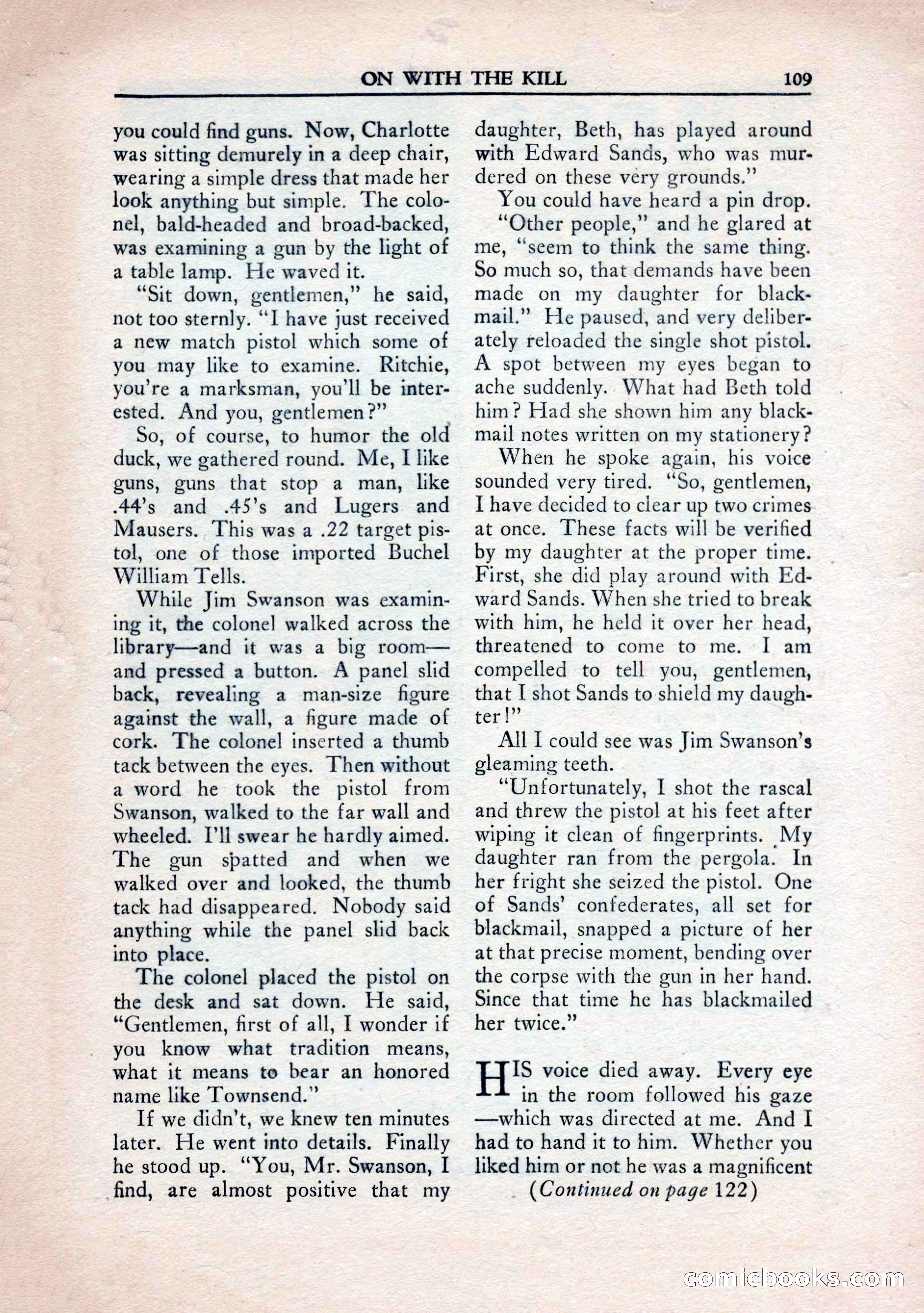 Private Detective Stories, January 1943 — page 111 of 132