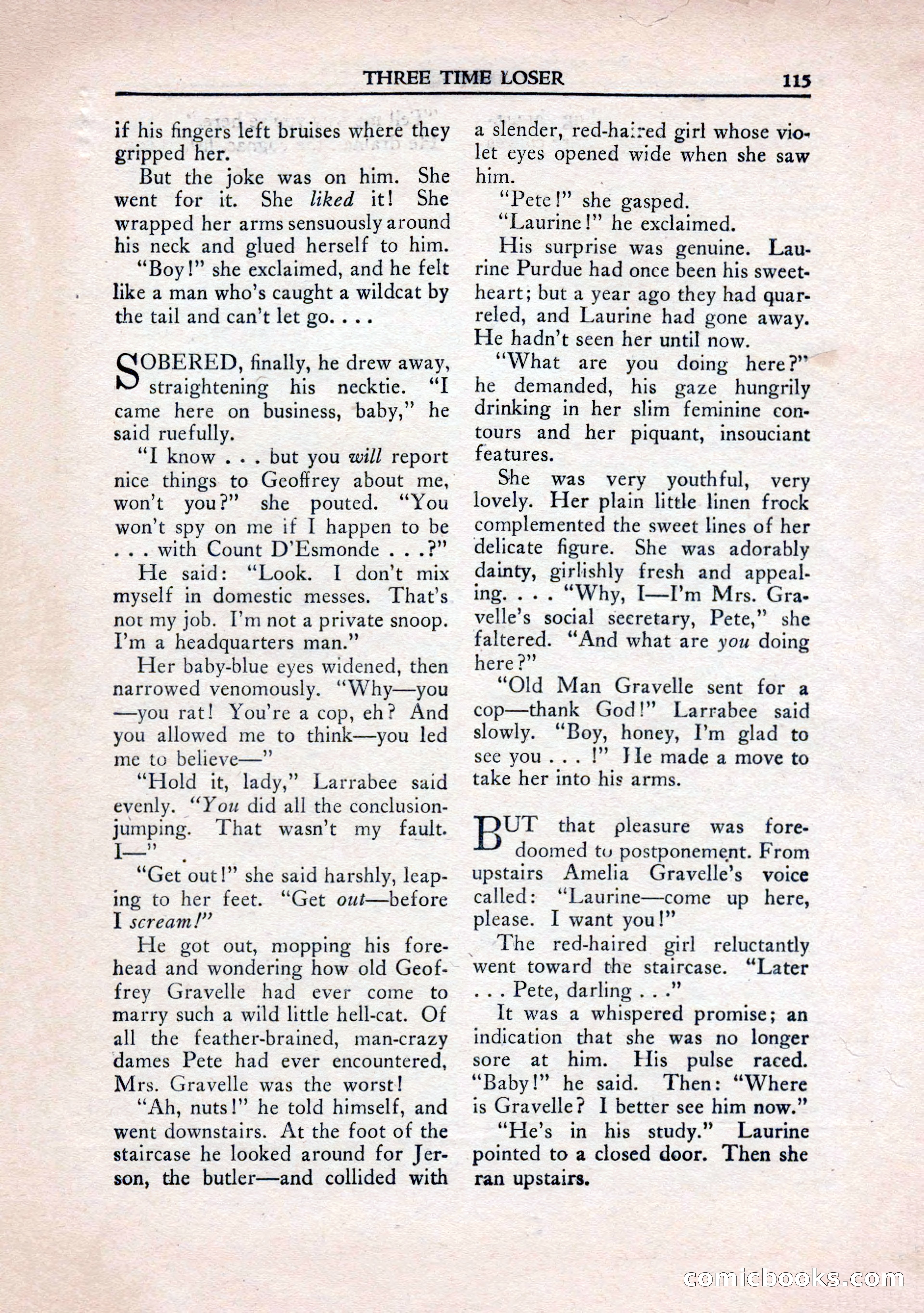 Private Detective Stories, January 1943 — page 117 of 132