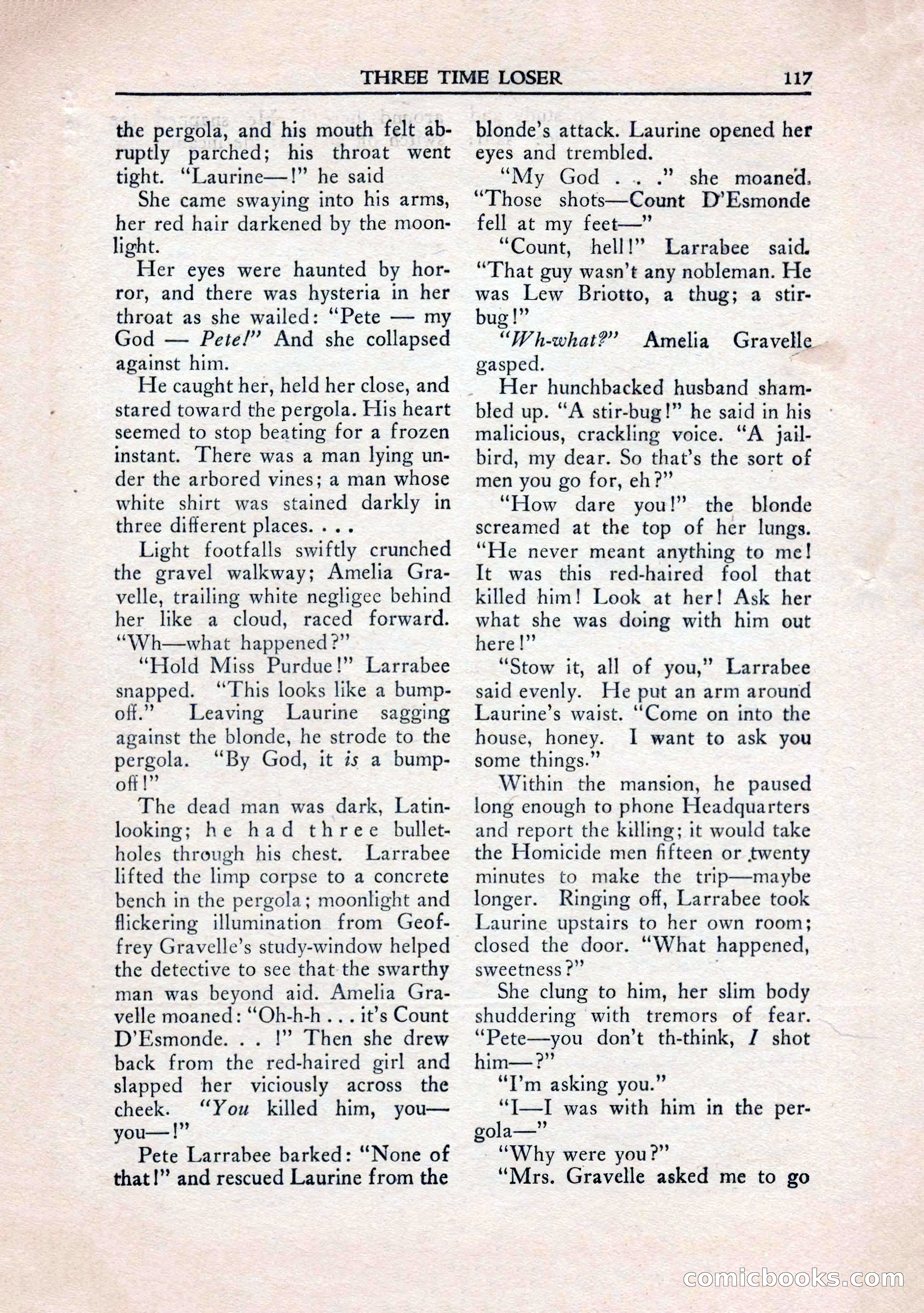 Private Detective Stories, January 1943 — page 119 of 132