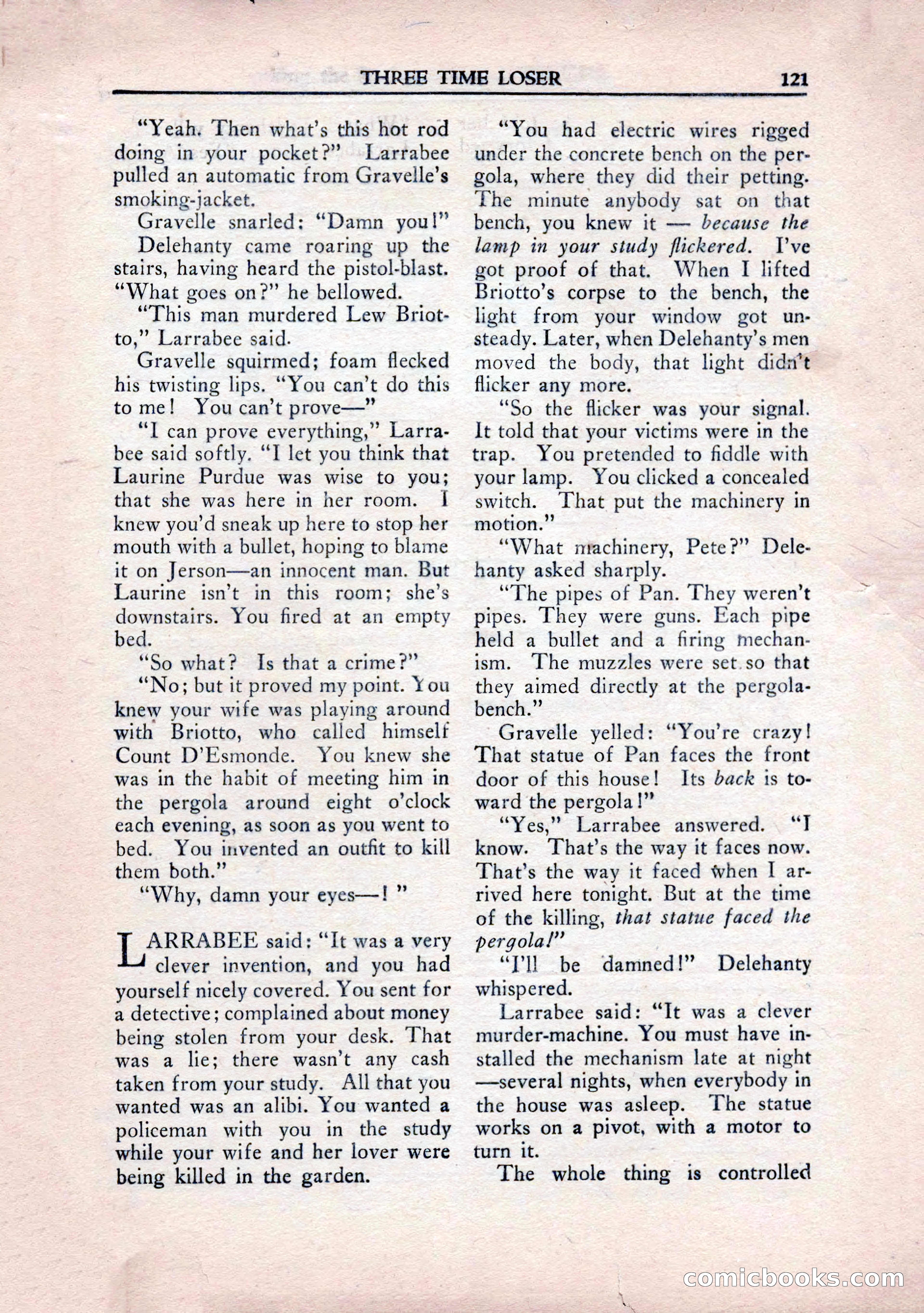 Private Detective Stories, January 1943 — page 123 of 132