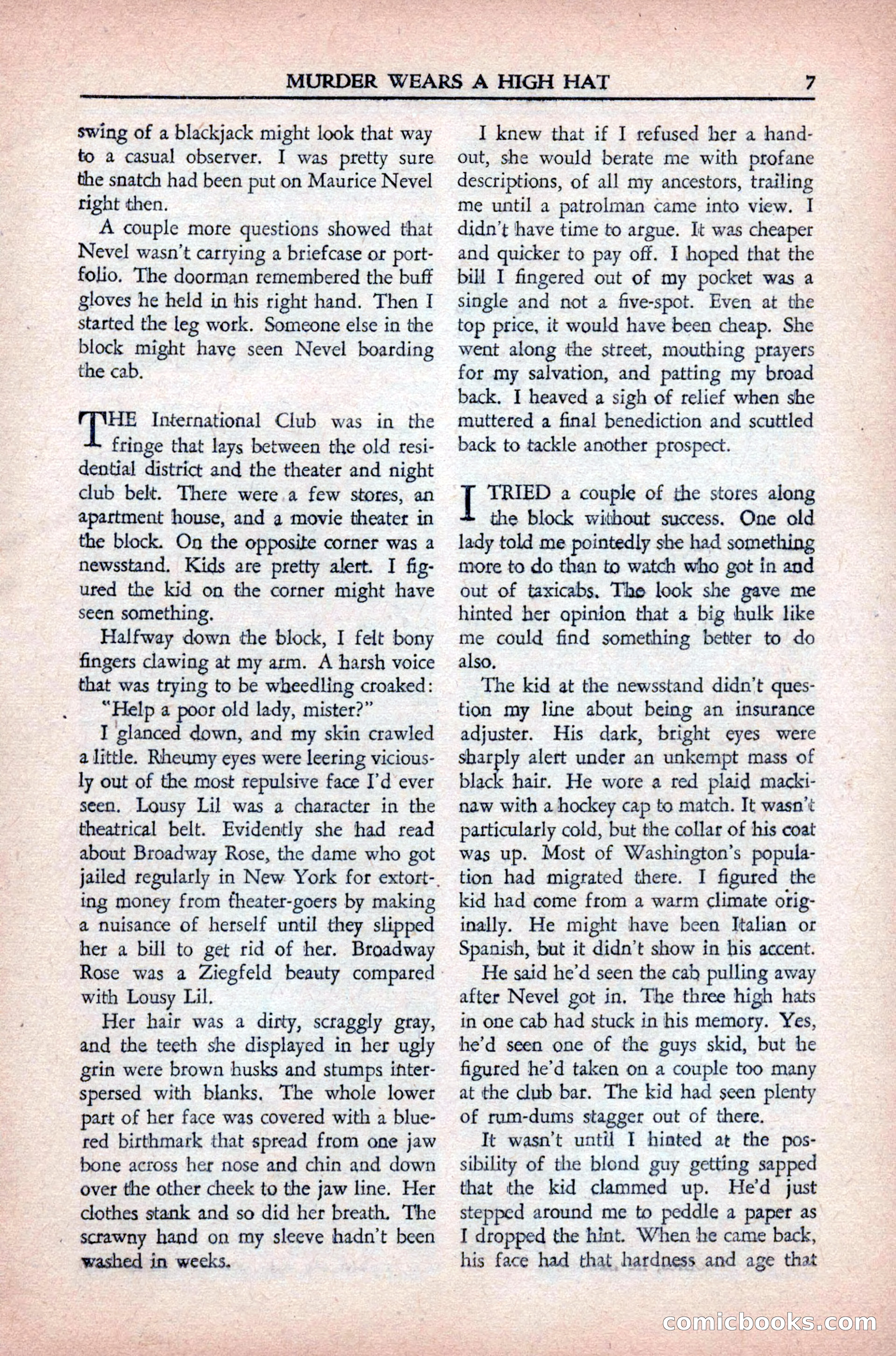 Private Detective Stories, May 1944 — page 9 of 116