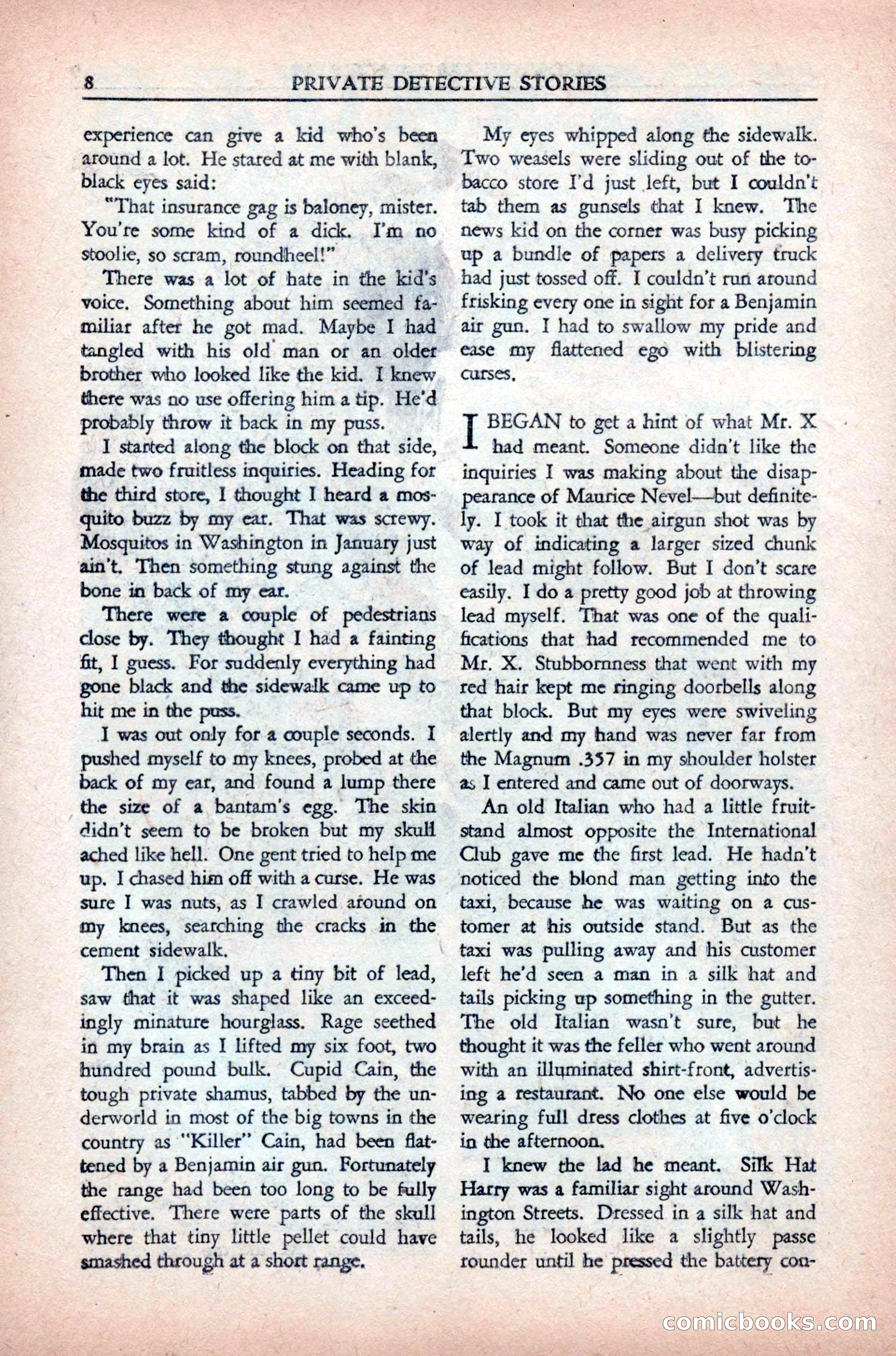 Private Detective Stories, May 1944 — page 10 of 116