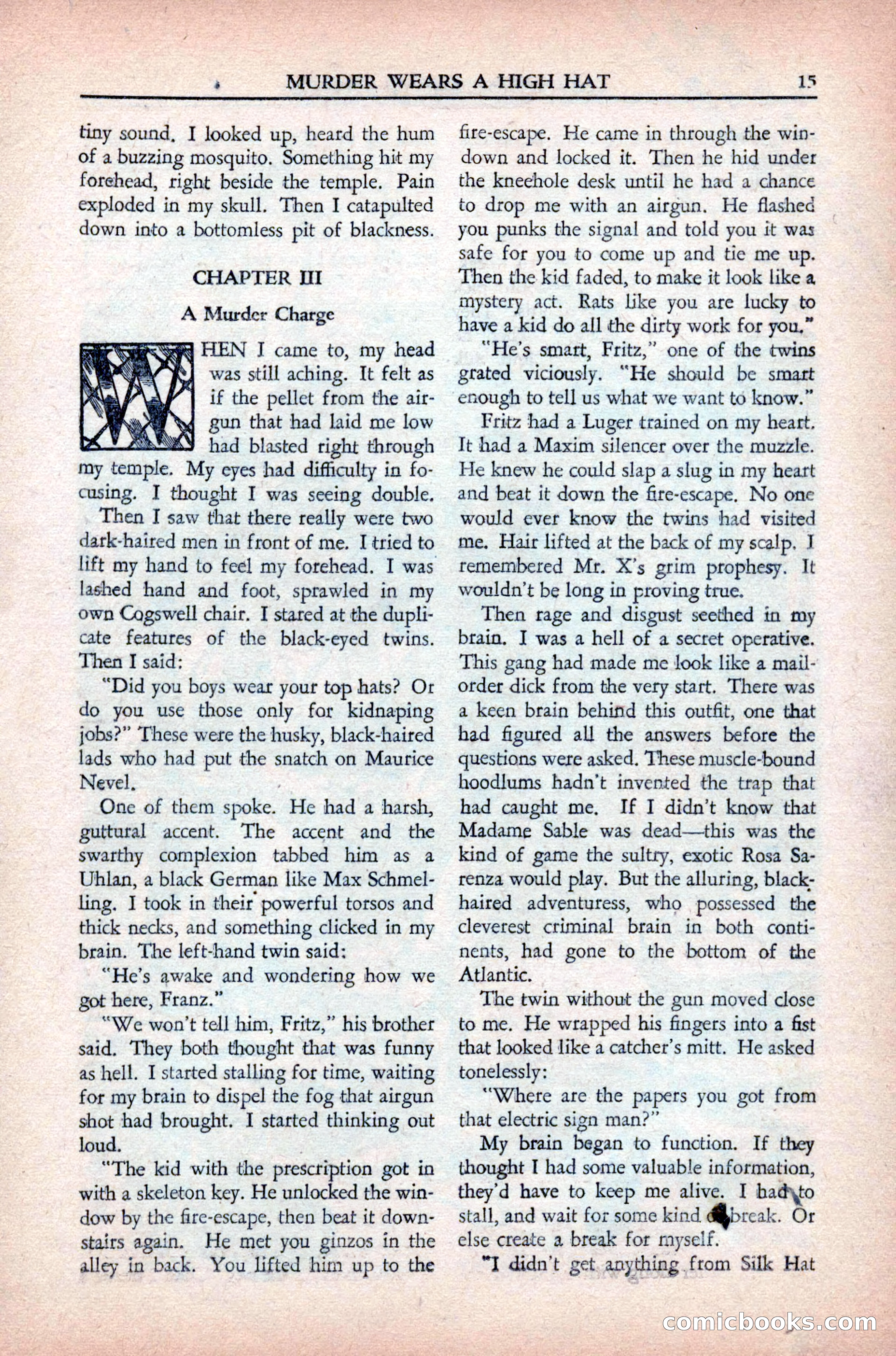 Private Detective Stories, May 1944 — page 17 of 116