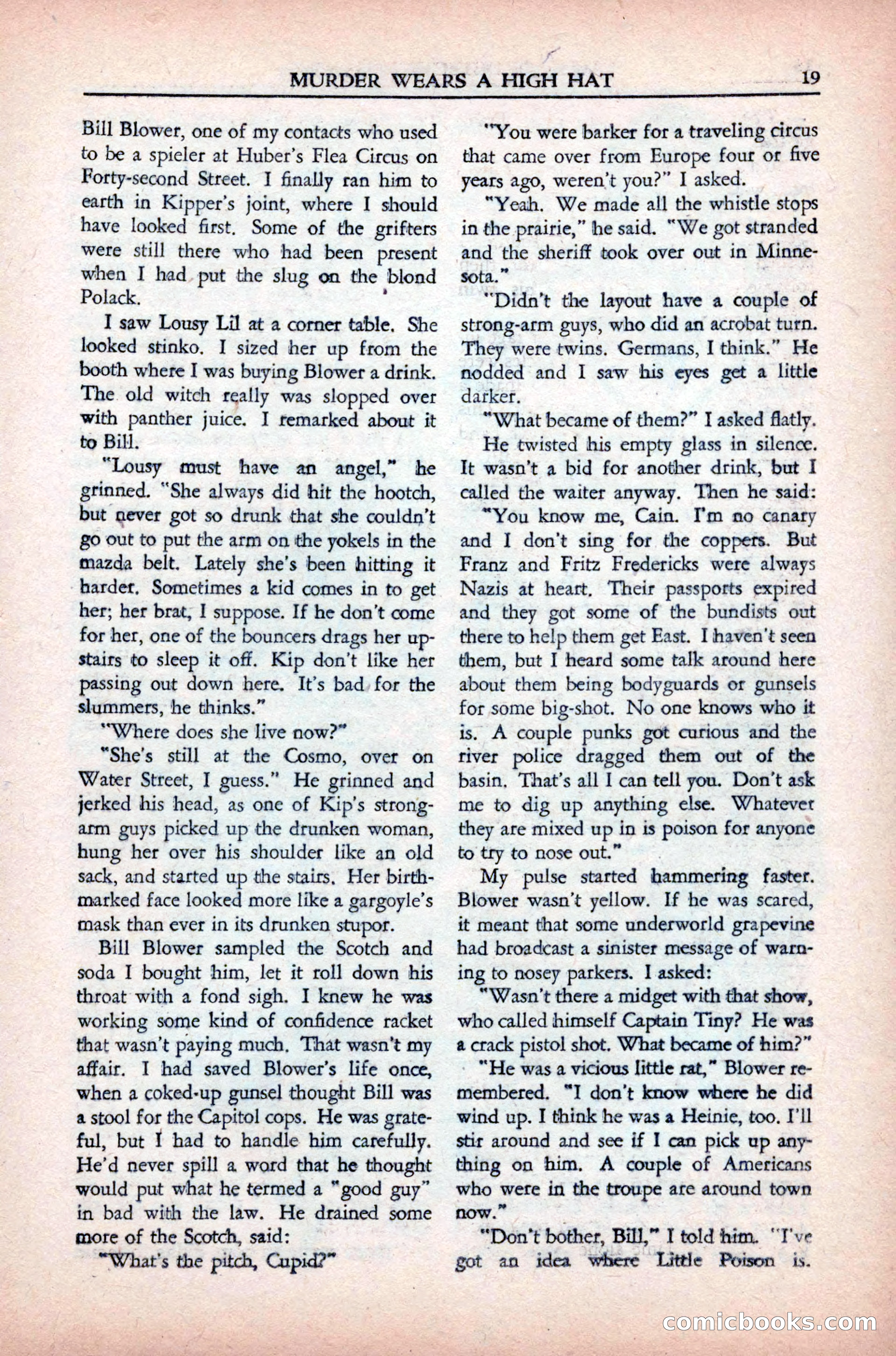 Private Detective Stories, May 1944 — page 21 of 116