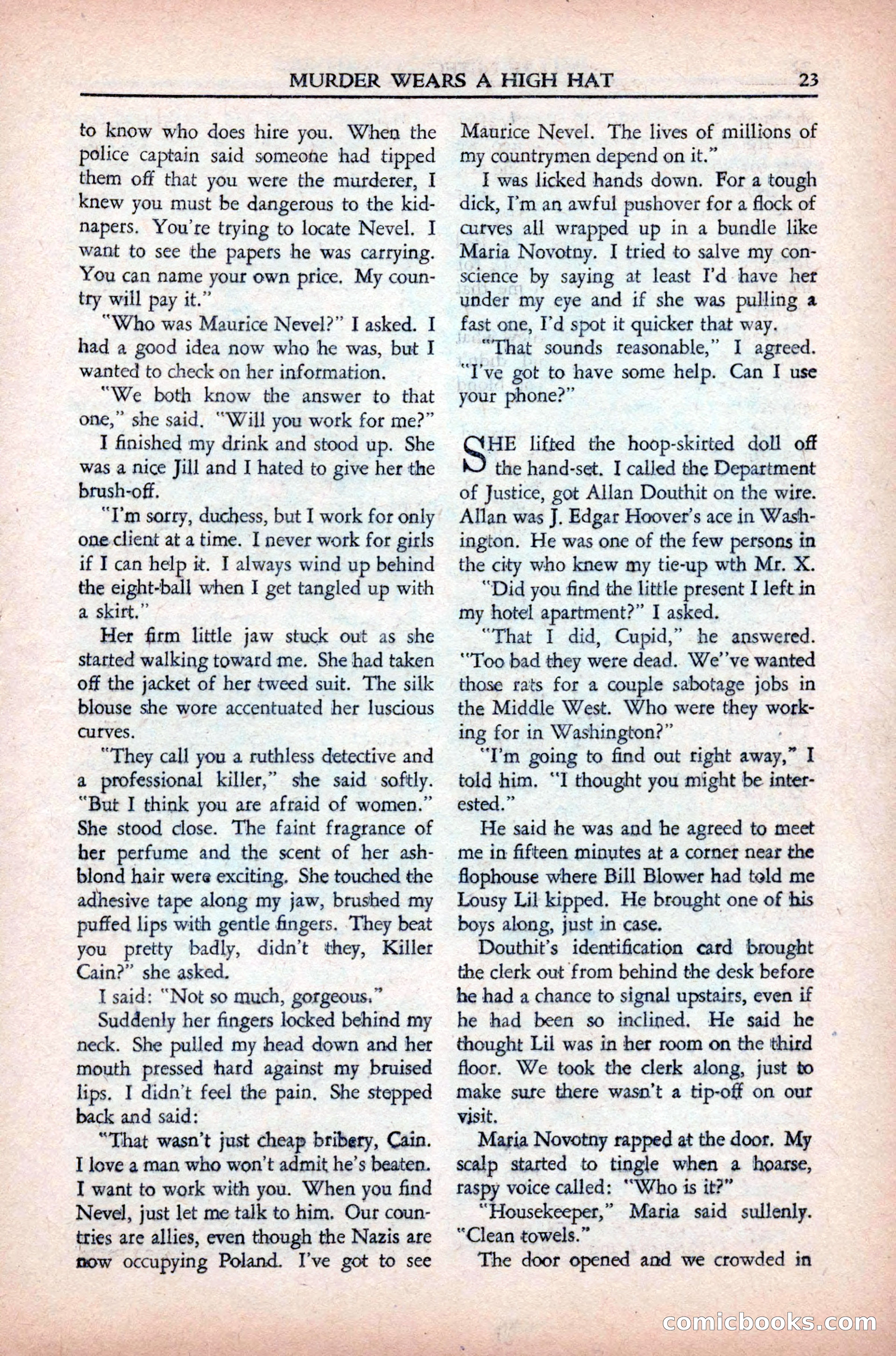 Private Detective Stories, May 1944 — page 25 of 116