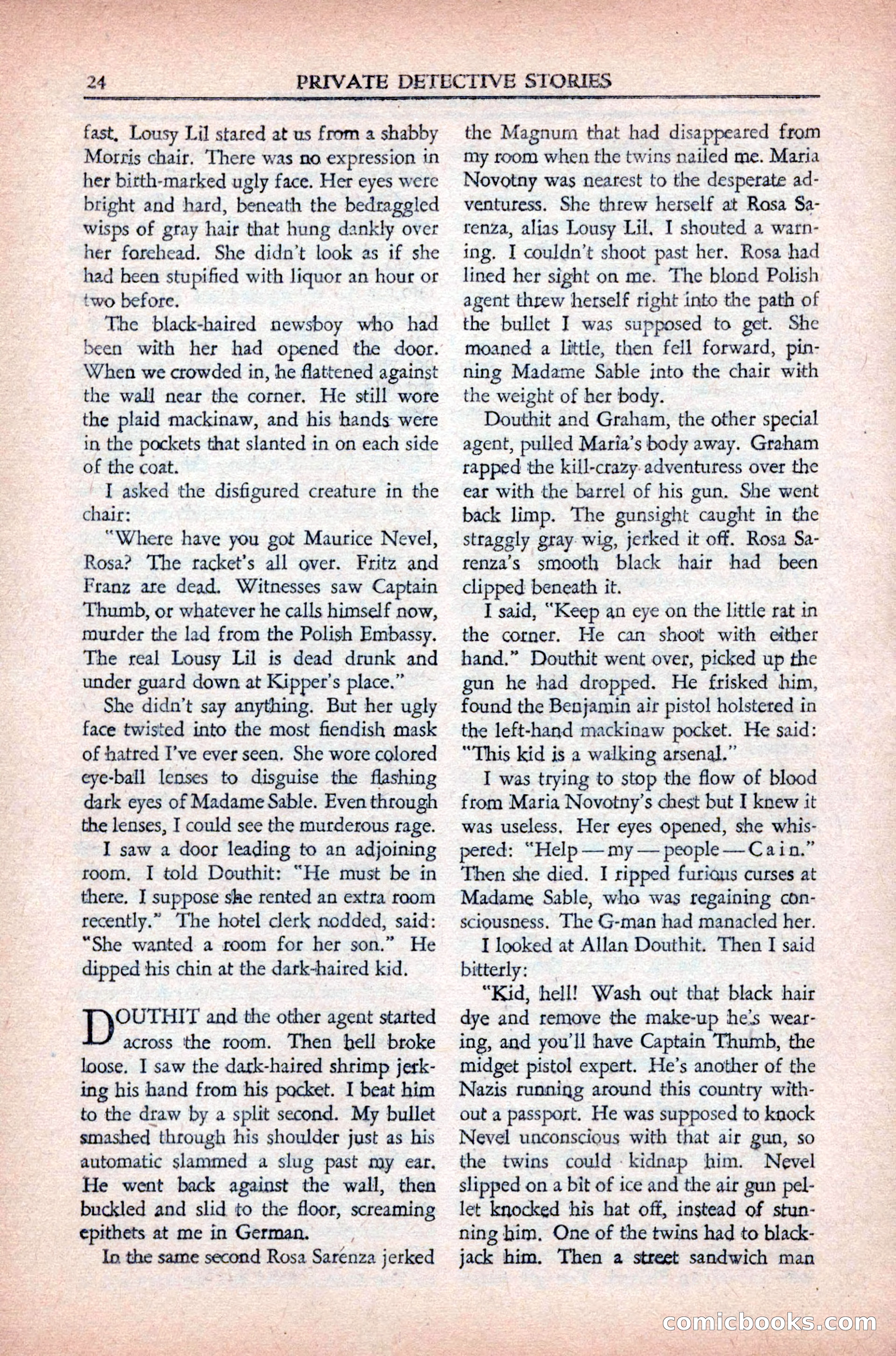 Private Detective Stories, May 1944 — page 26 of 116