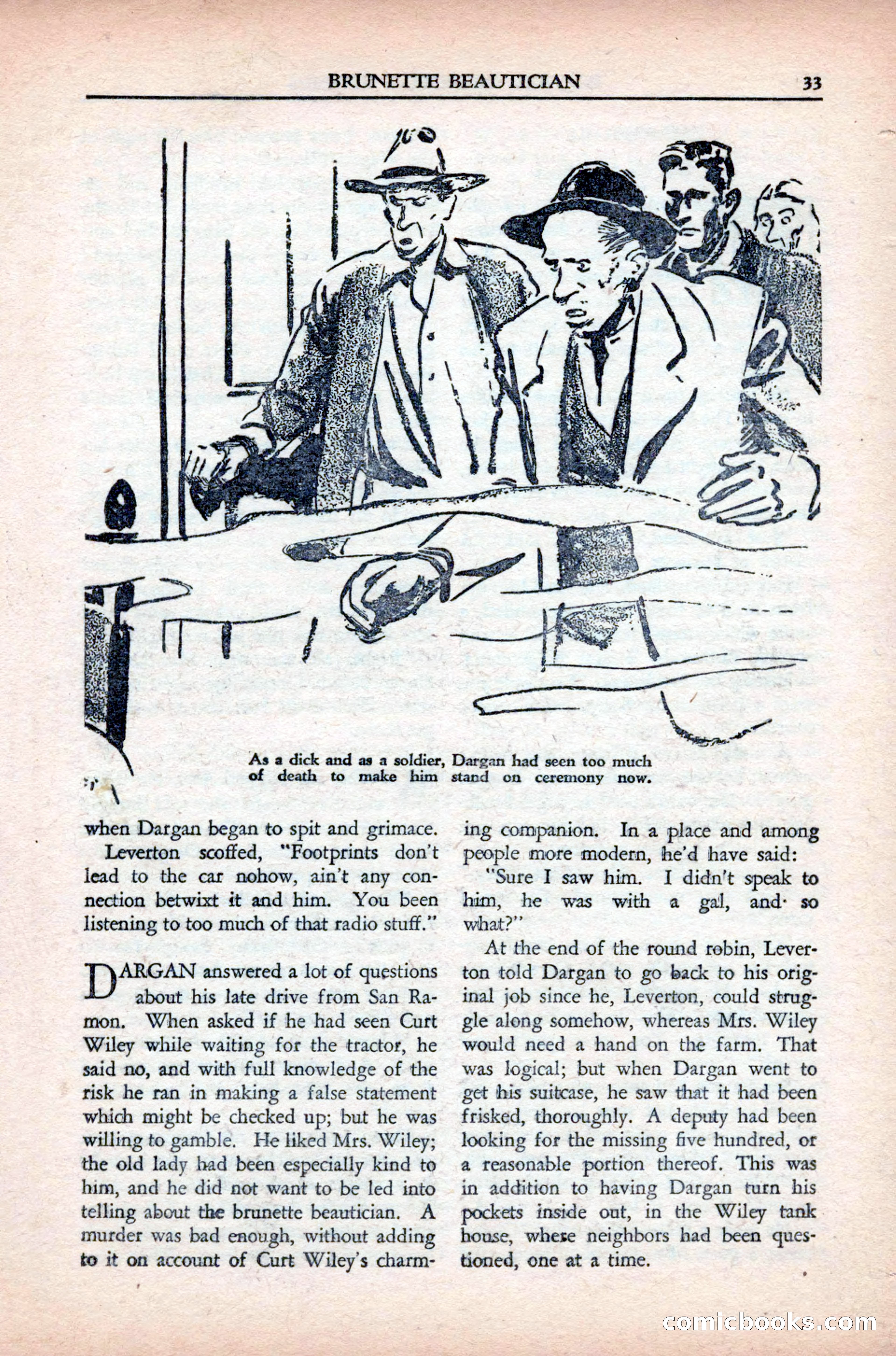 Private Detective Stories, May 1944 — page 35 of 116