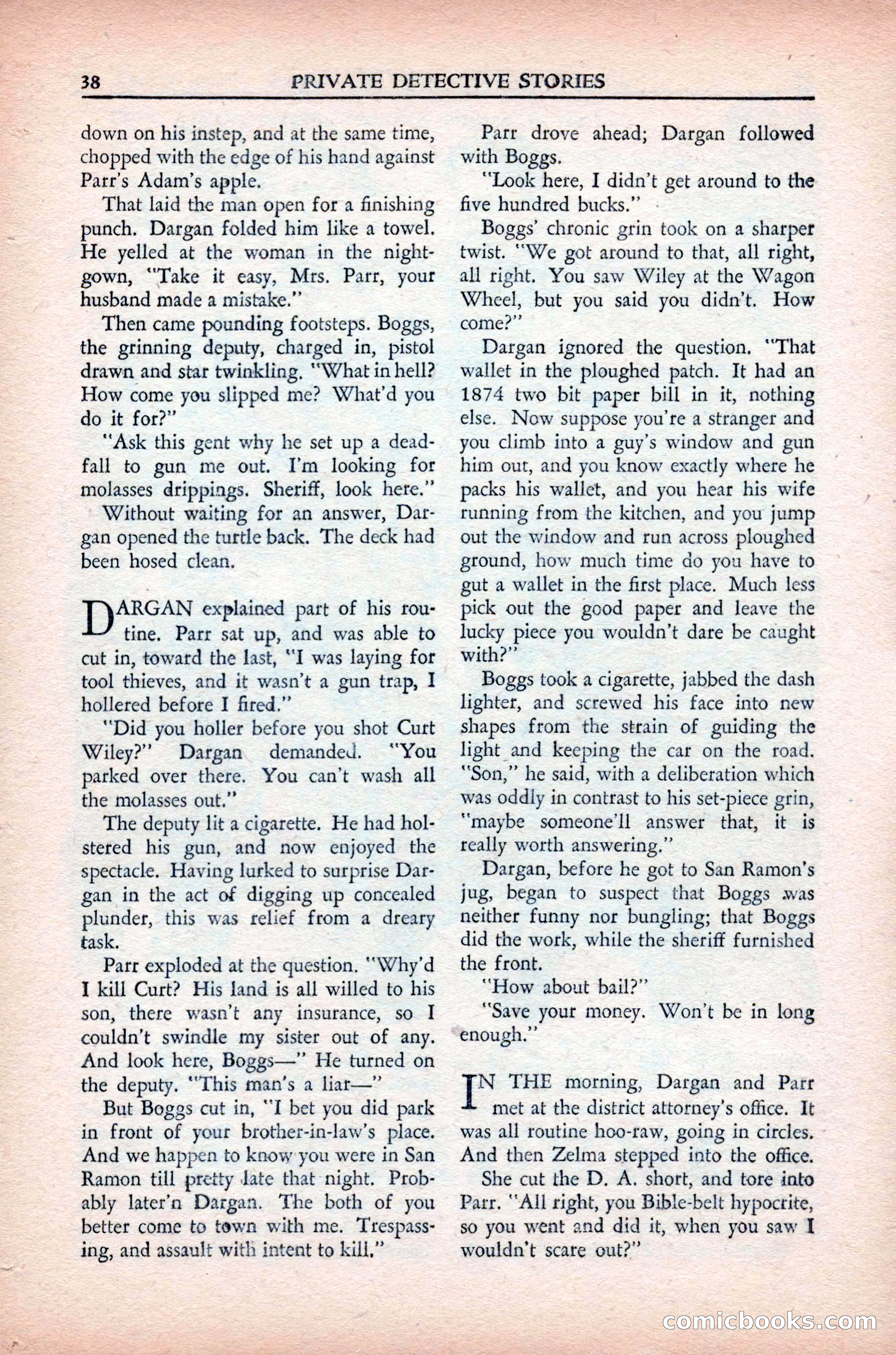 Private Detective Stories, May 1944 — page 40 of 116
