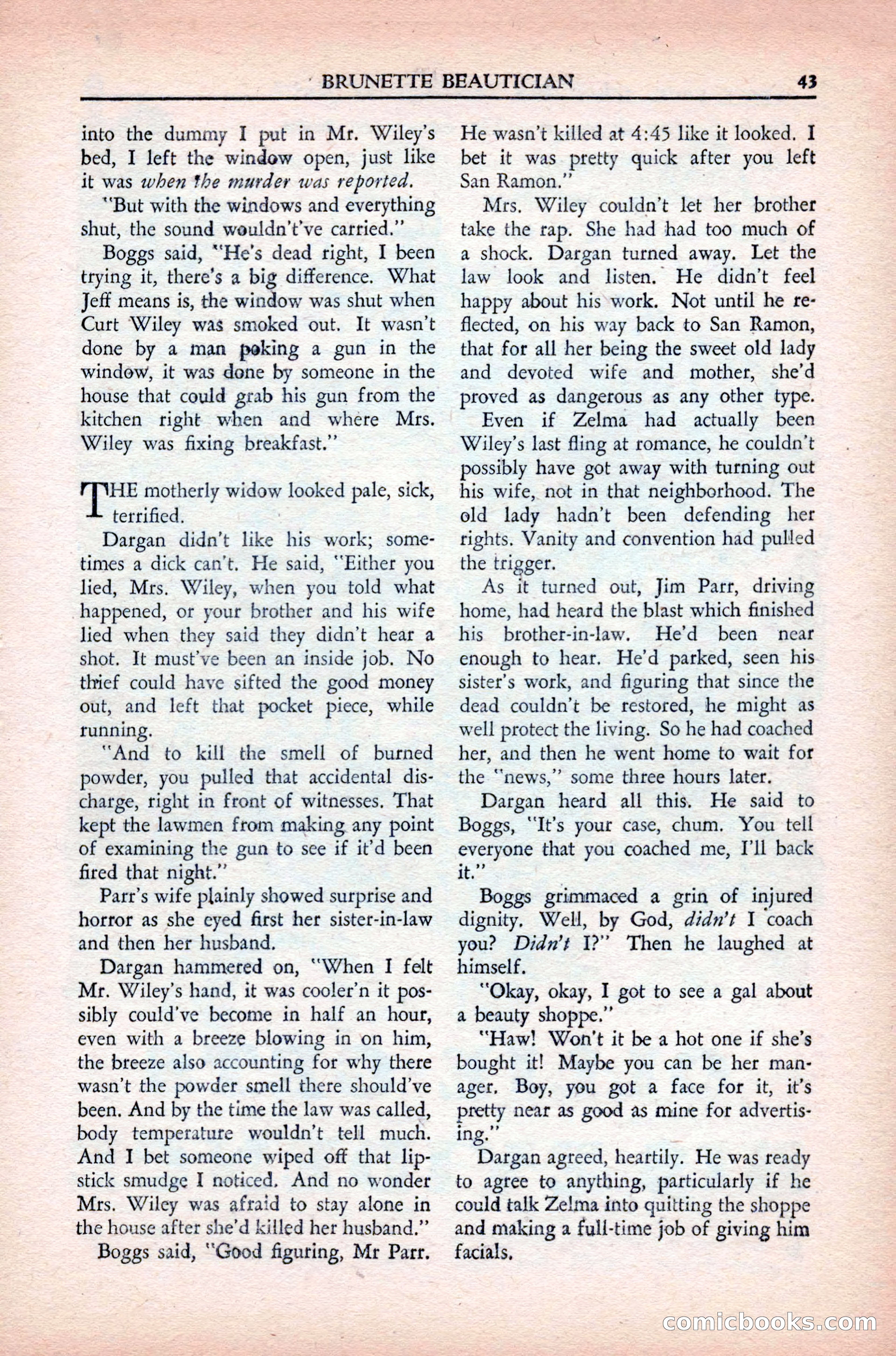 Private Detective Stories, May 1944 — page 45 of 116