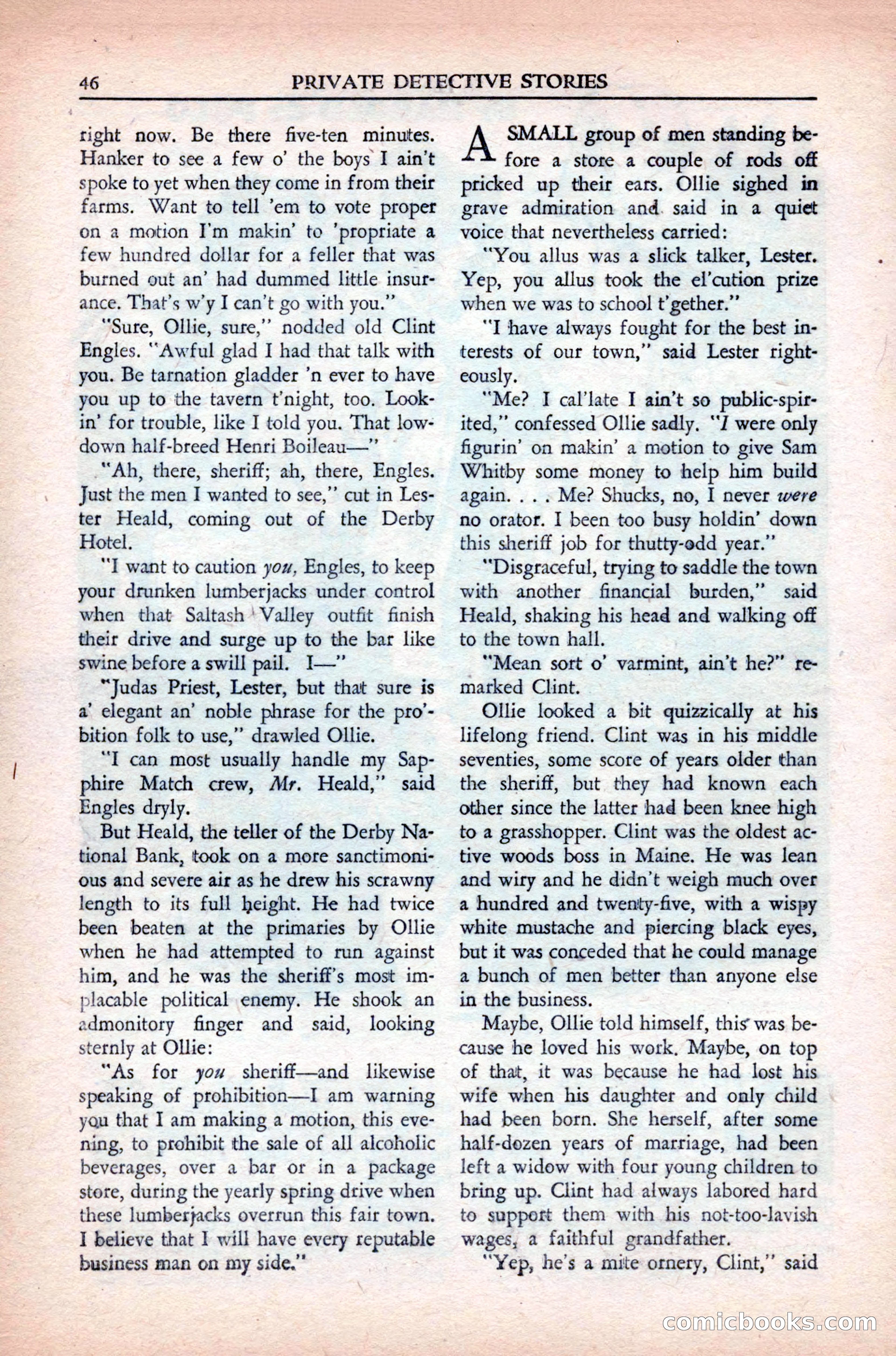 Private Detective Stories, May 1944 — page 48 of 116
