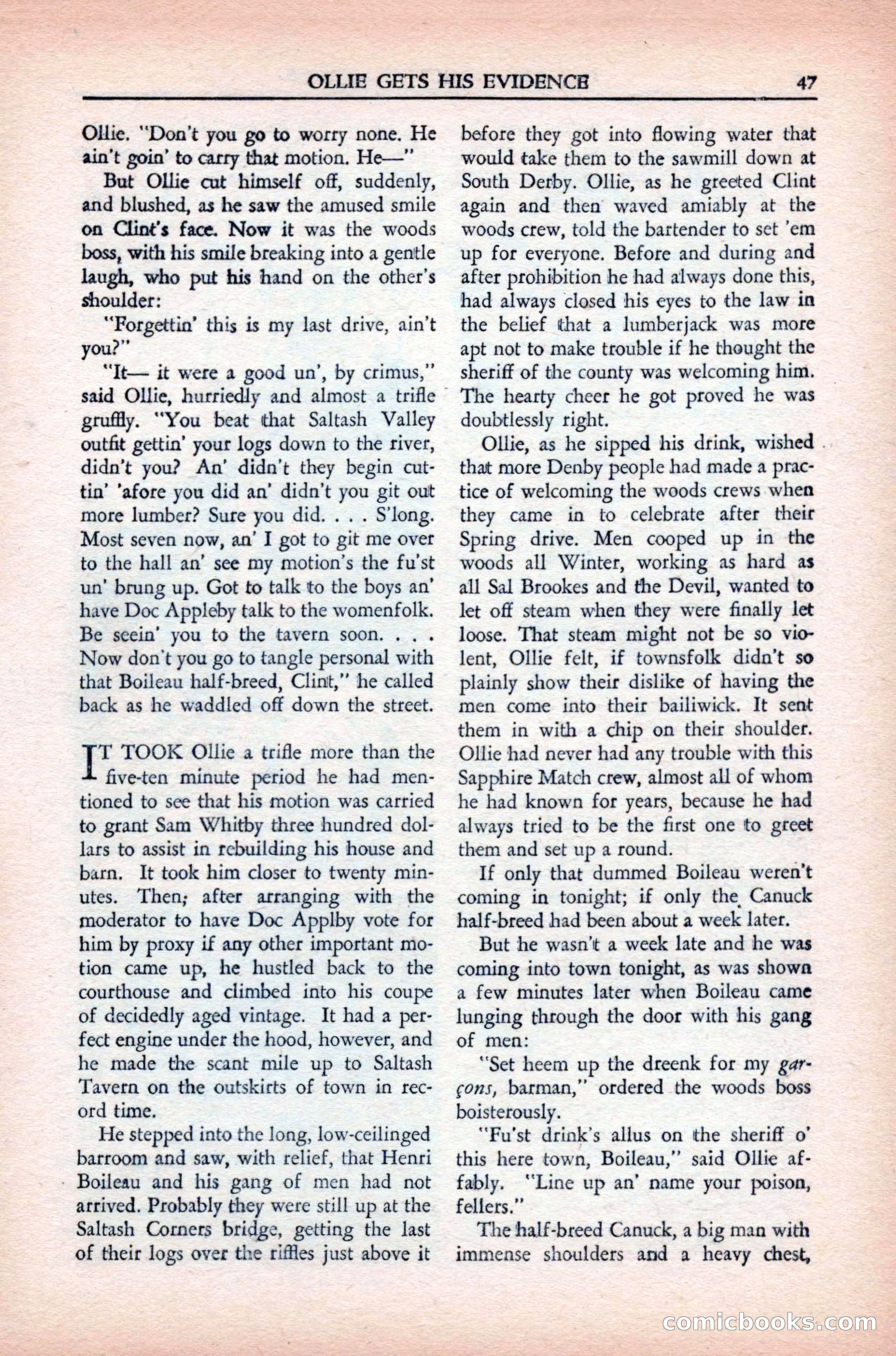 Private Detective Stories, May 1944 — page 49 of 116