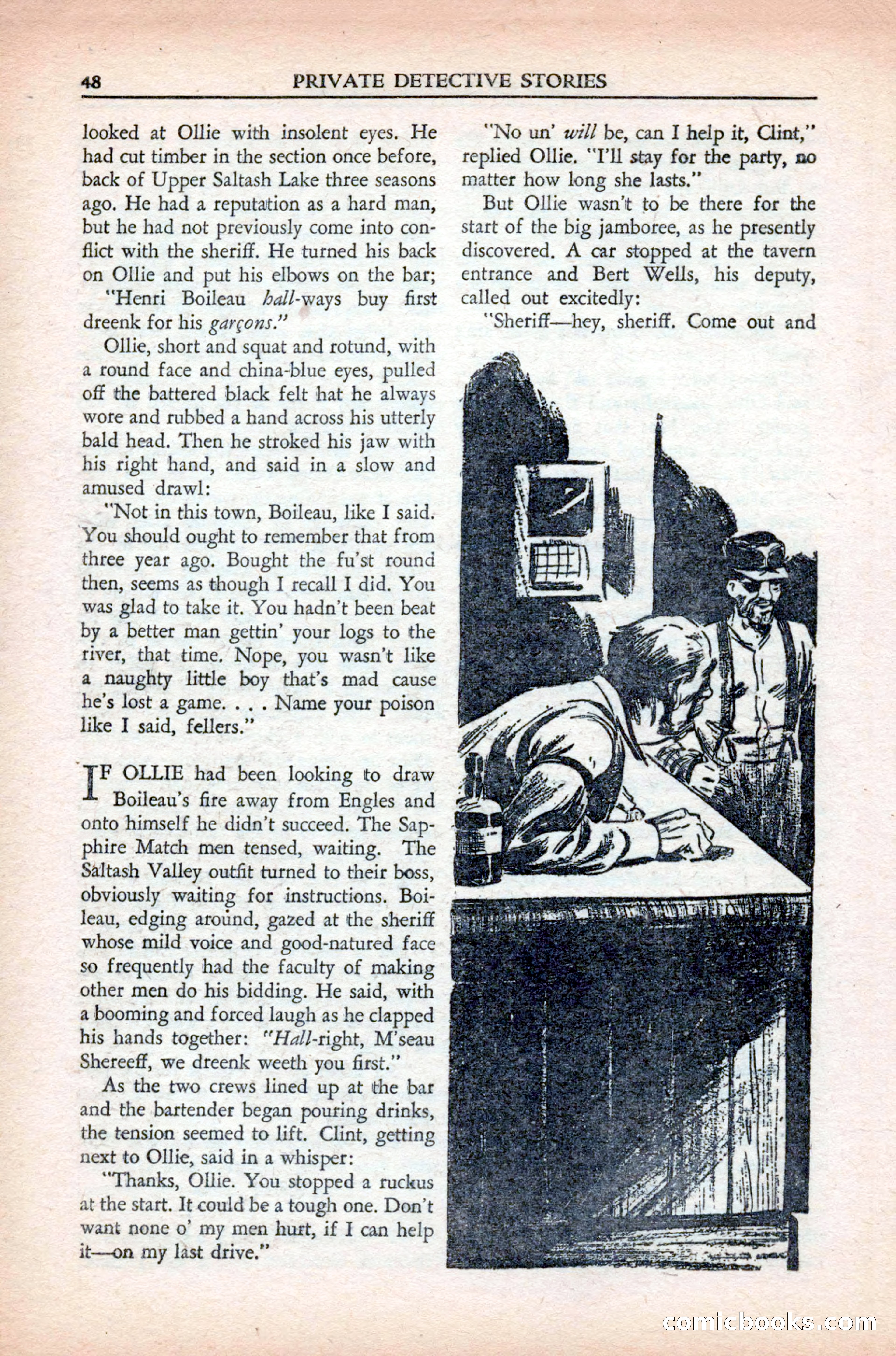 Private Detective Stories, May 1944 — page 50 of 116