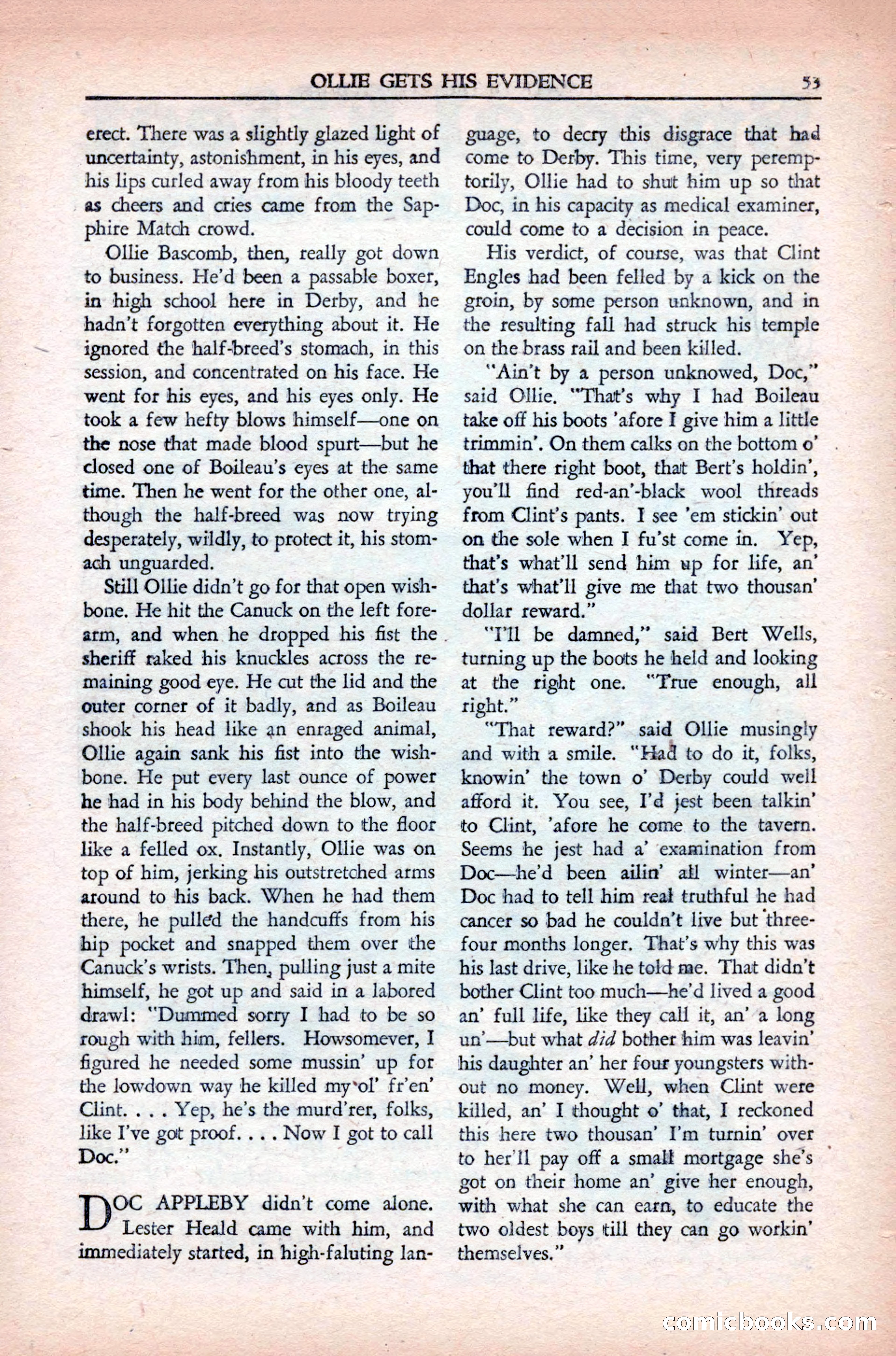 Private Detective Stories, May 1944 — page 55 of 116