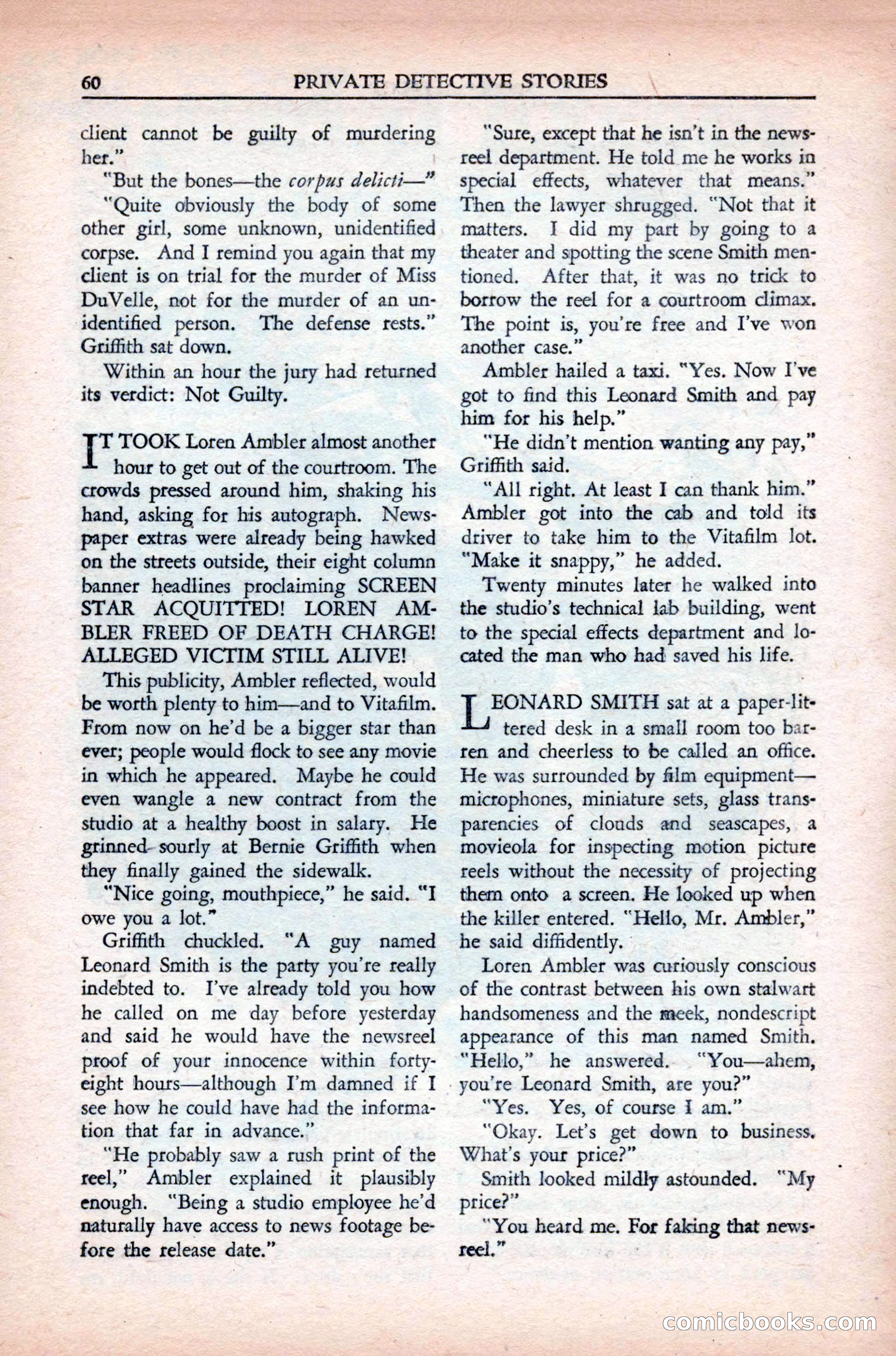 Private Detective Stories, May 1944 — page 62 of 116